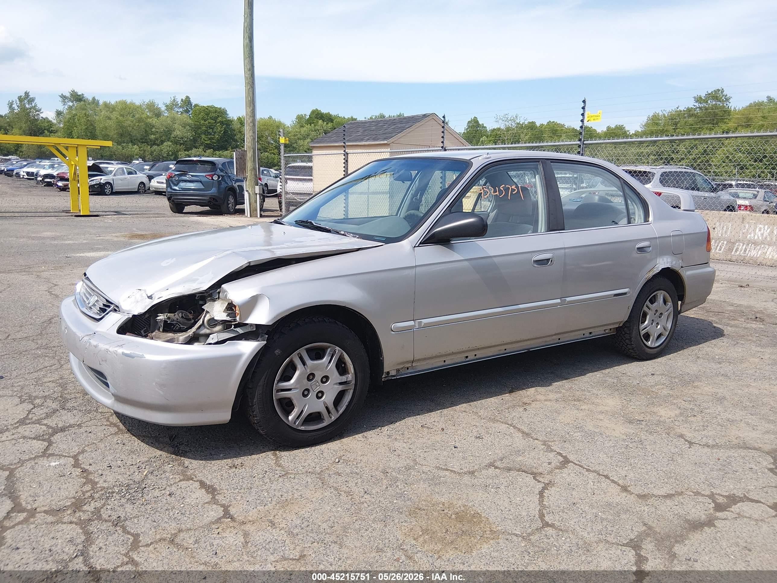 1997 Honda Civic Lx Серебряный vin: 2HGEJ6676VH582670