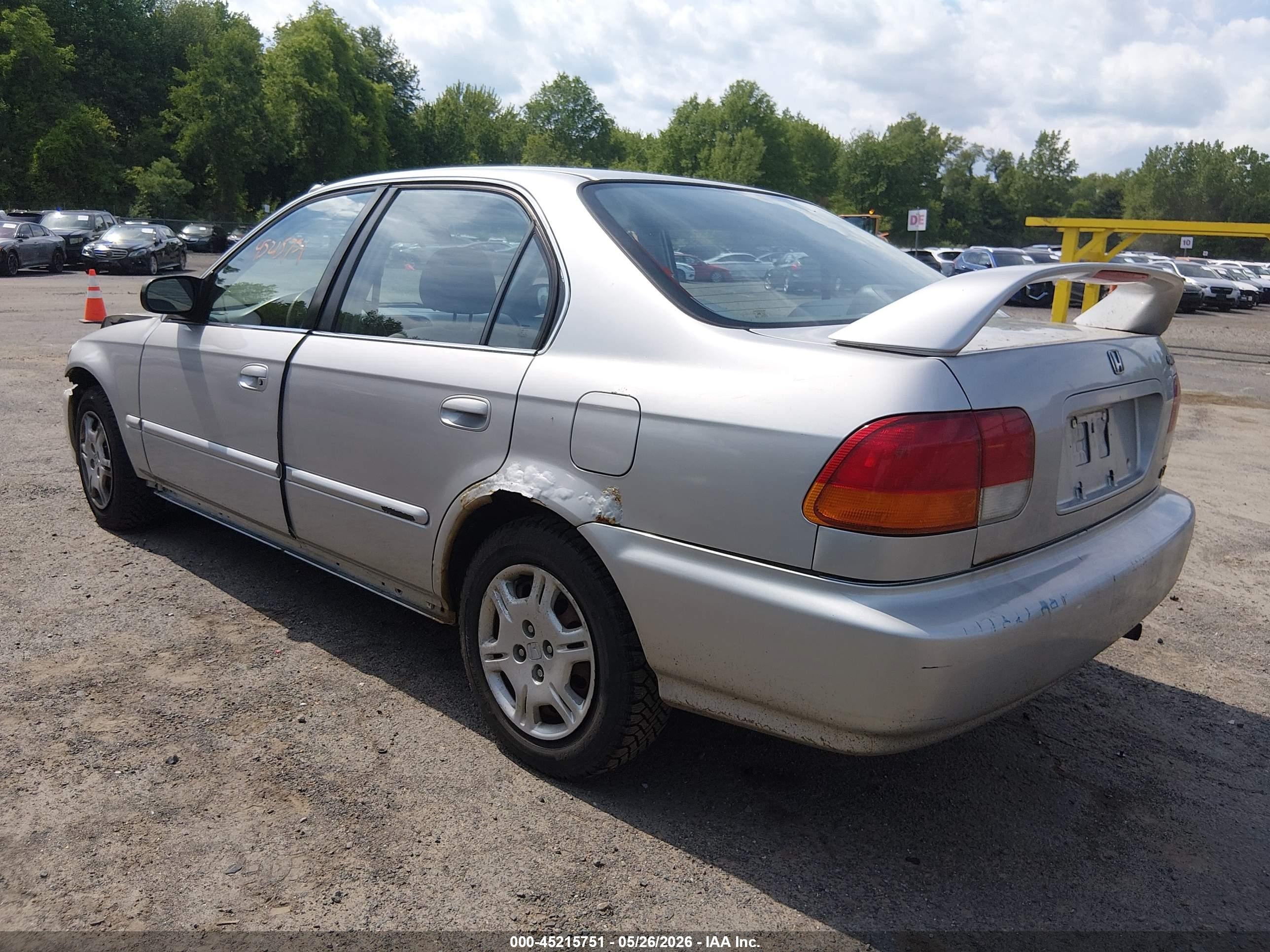 1997 Honda Civic Lx Серебряный vin: 2HGEJ6676VH582670
