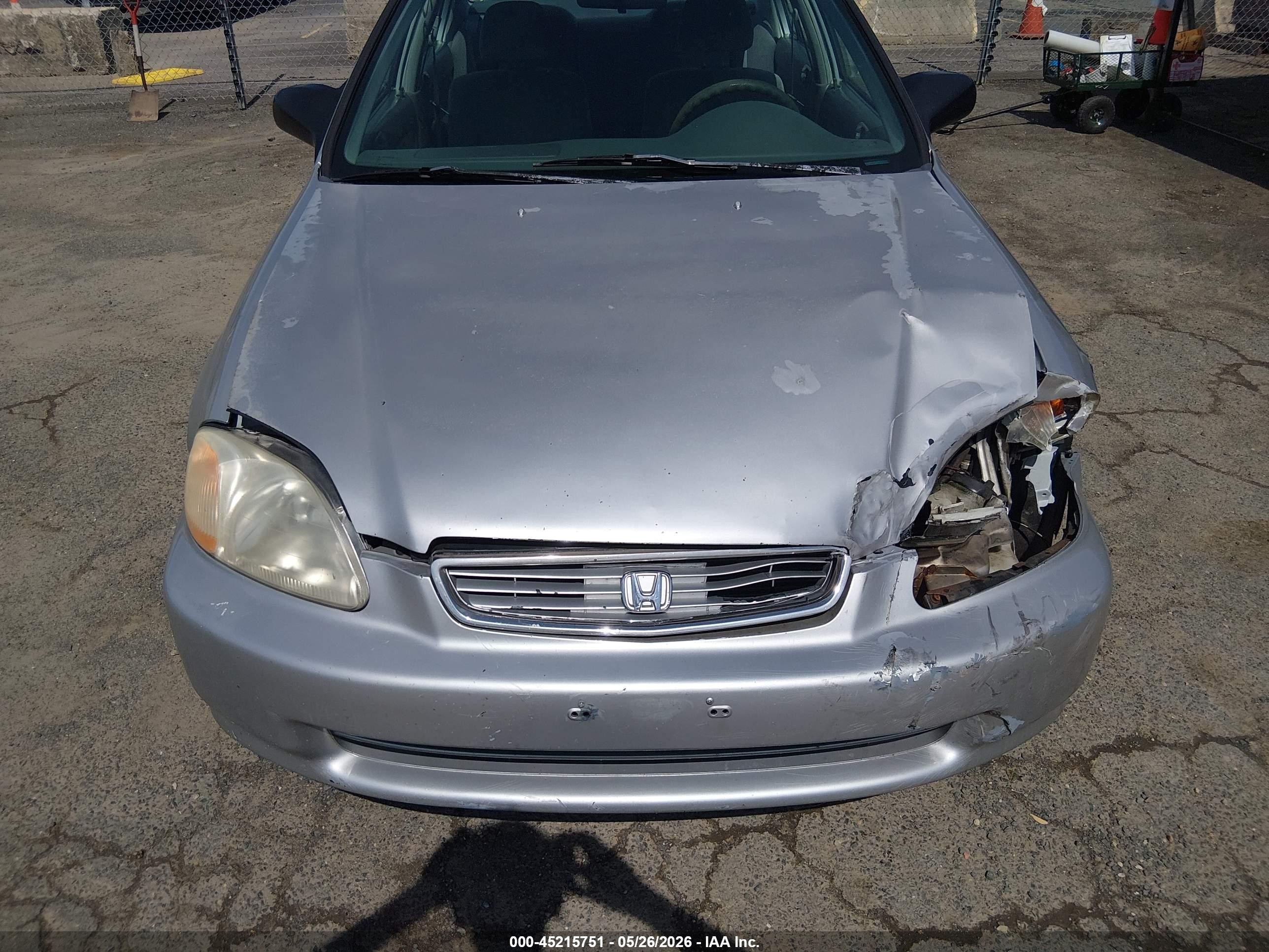 1997 Honda Civic Lx Серебряный vin: 2HGEJ6676VH582670
