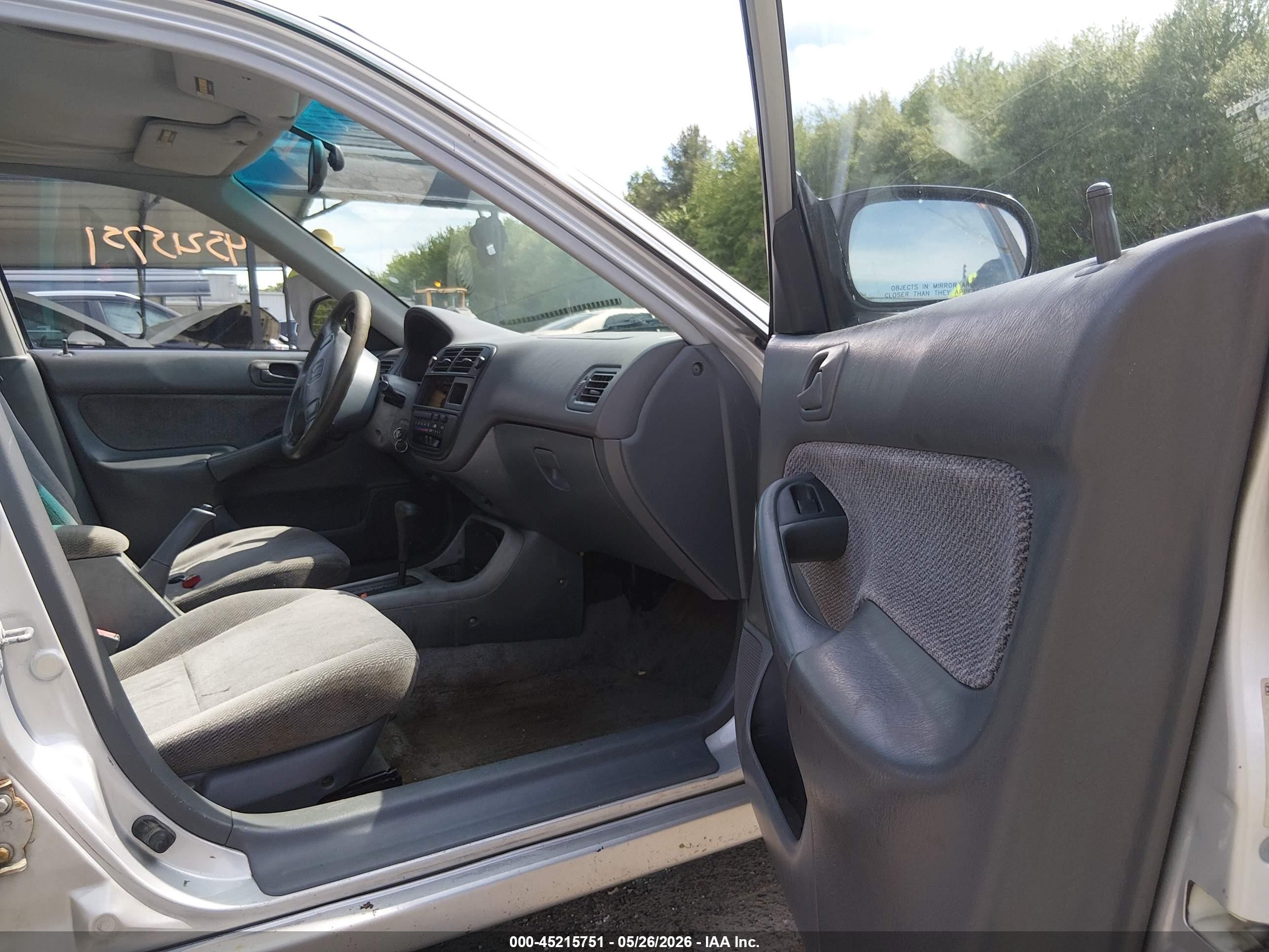 1997 Honda Civic Lx Серебряный vin: 2HGEJ6676VH582670
