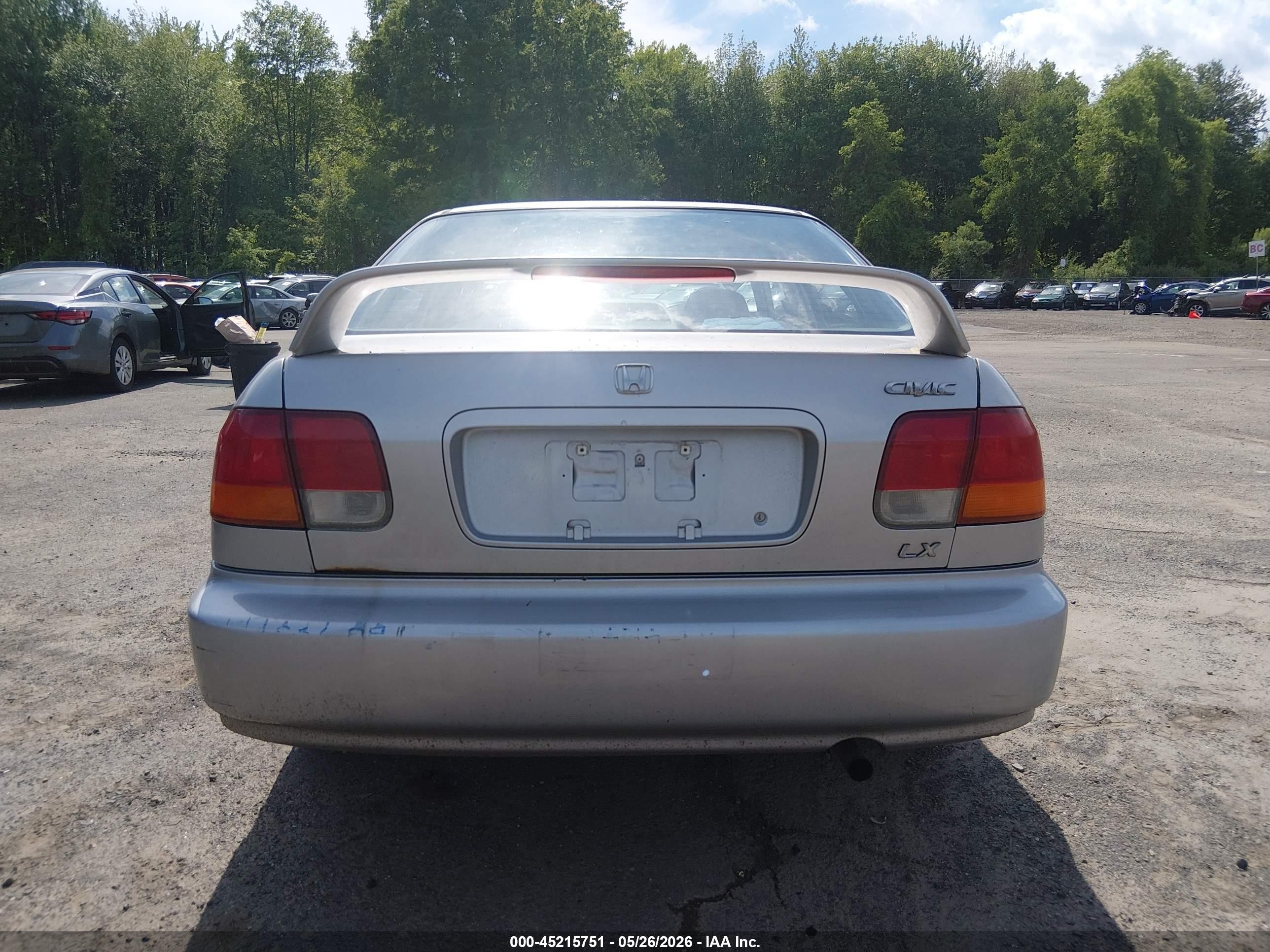 1997 Honda Civic Lx Серебряный vin: 2HGEJ6676VH582670