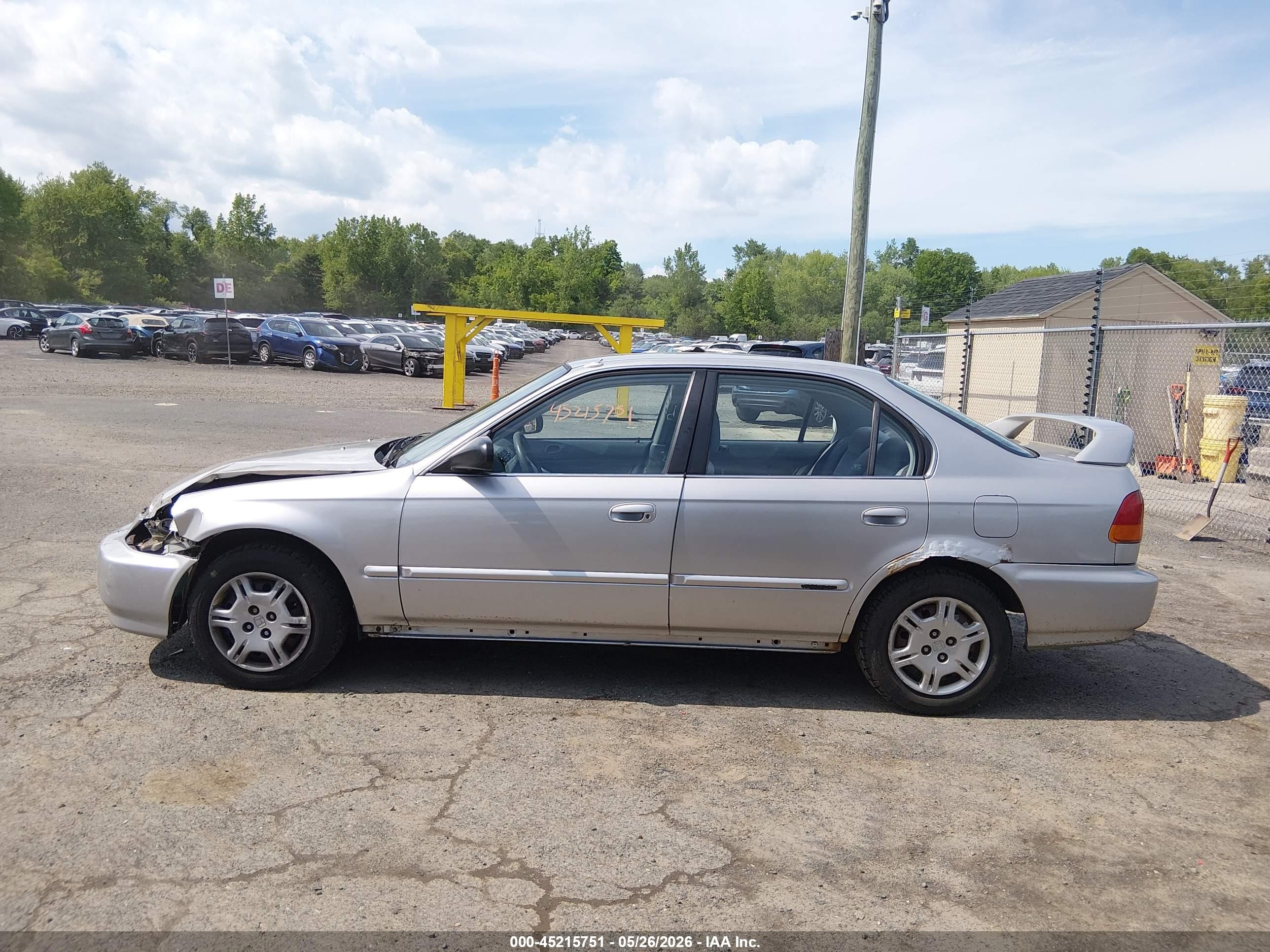 1997 Honda Civic Lx Серебряный vin: 2HGEJ6676VH582670