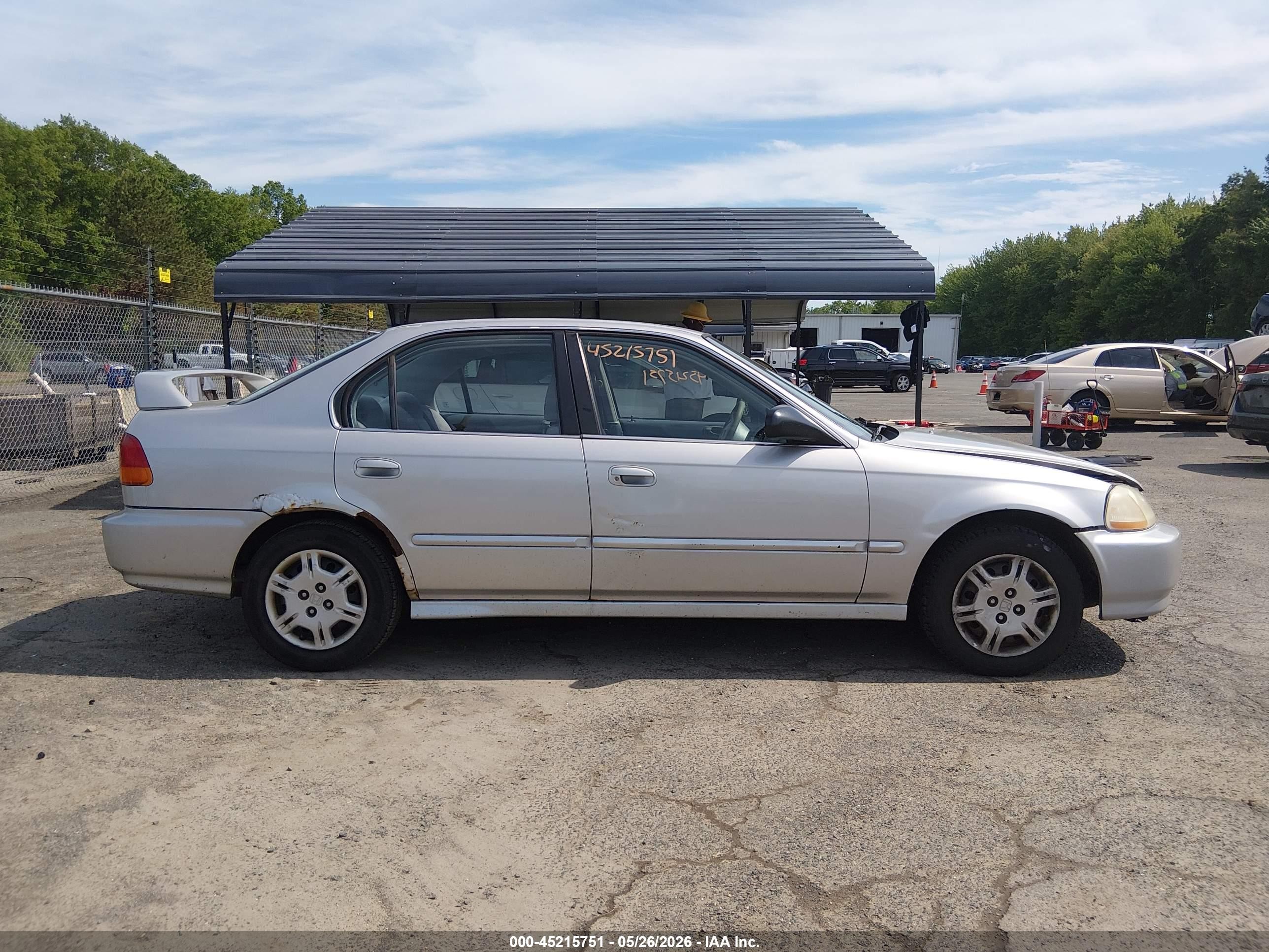 1997 Honda Civic Lx Серебряный vin: 2HGEJ6676VH582670