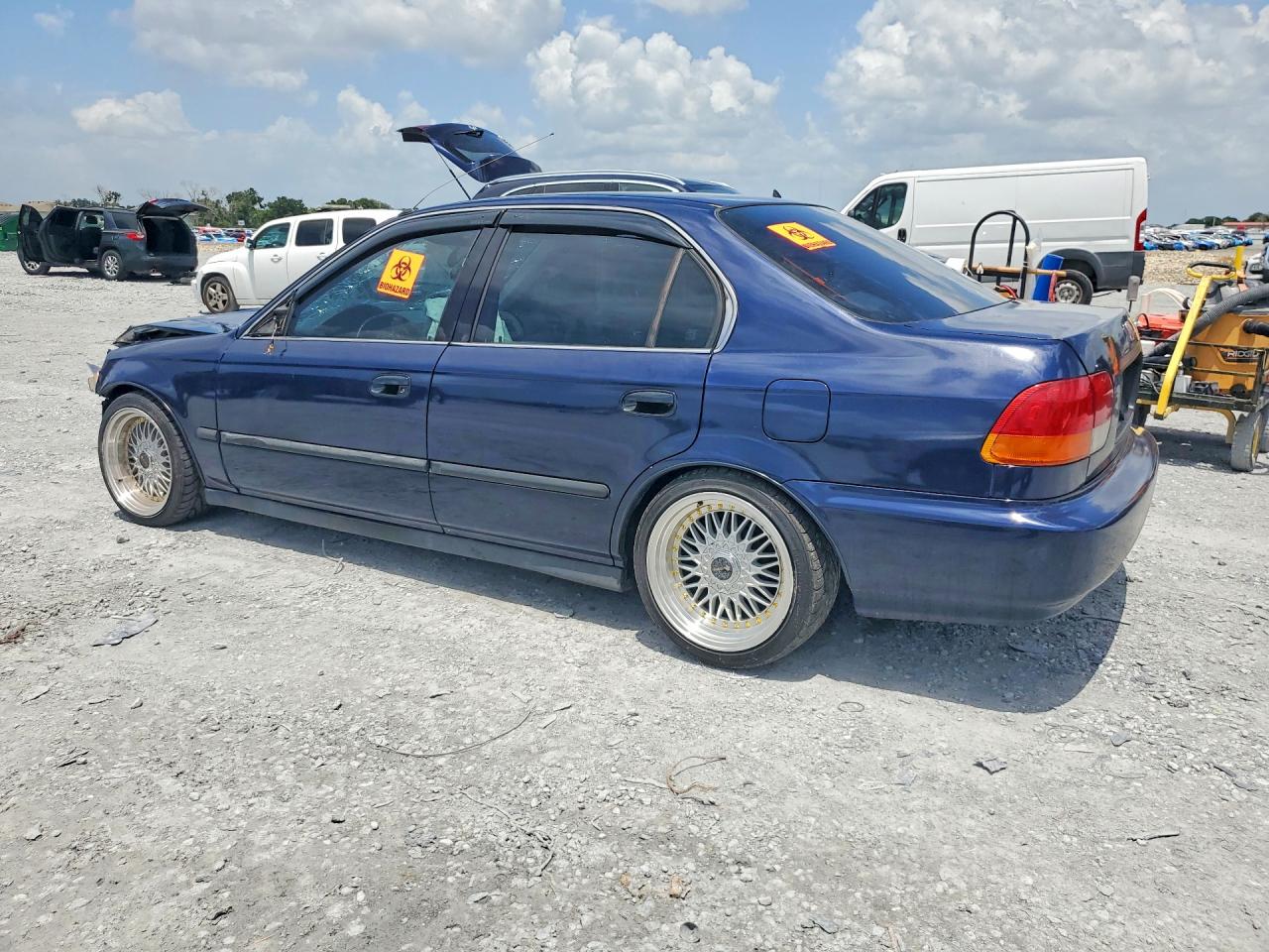 1998 Honda Civic Lx Blue vin: 2HGEJ6676WH515679
