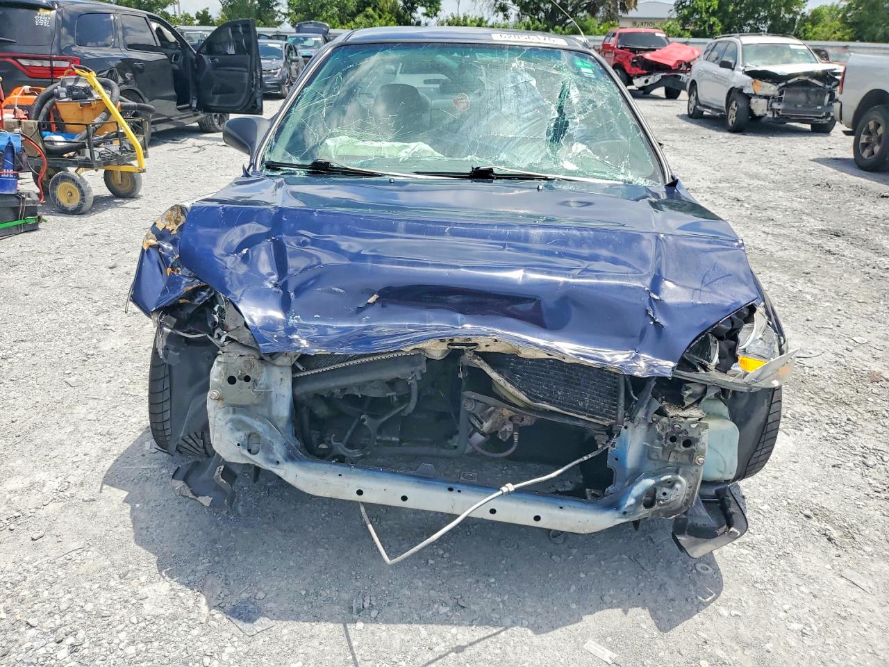 1998 Honda Civic Lx Blue vin: 2HGEJ6676WH515679