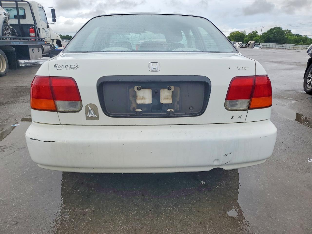 1998 Honda Civic Lx White vin: 2HGEJ6676WH570262