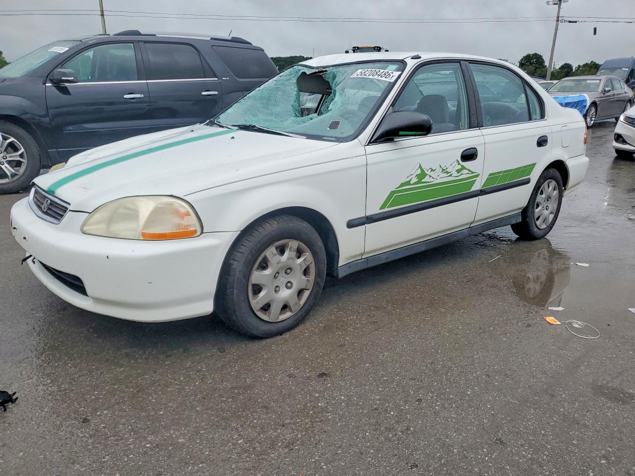 1998 Honda Civic Lx Белый vin: 2HGEJ6676WH570262