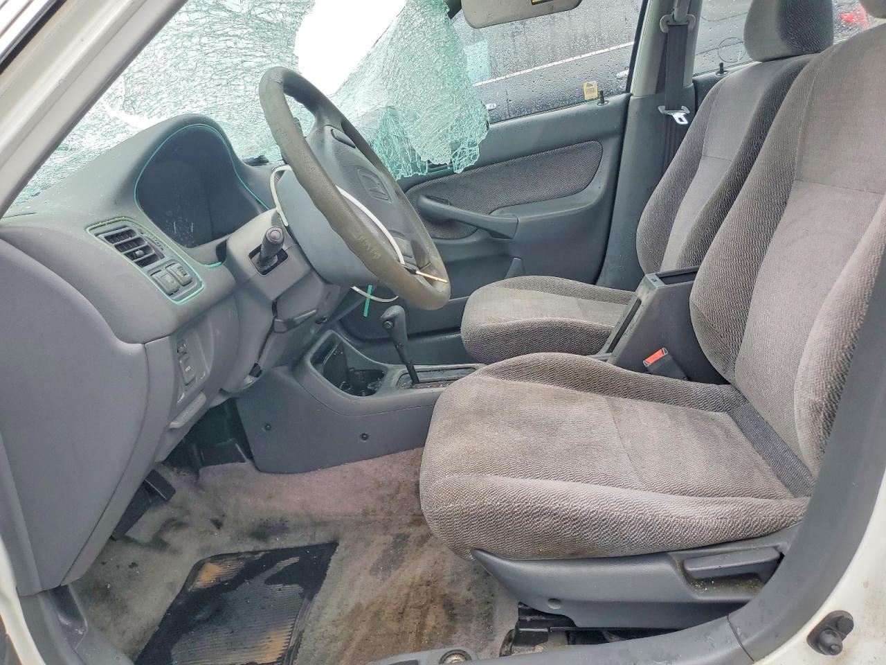 1998 Honda Civic Lx White vin: 2HGEJ6676WH570262
