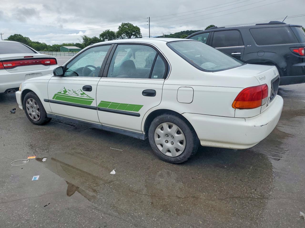 1998 Honda Civic Lx White vin: 2HGEJ6676WH570262