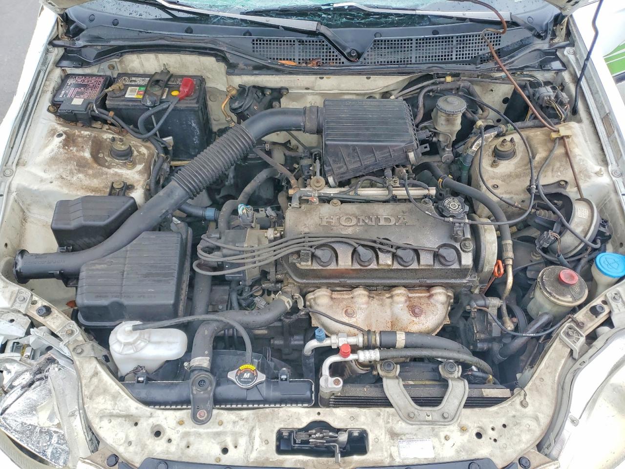 1998 Honda Civic Lx White vin: 2HGEJ6676WH570262