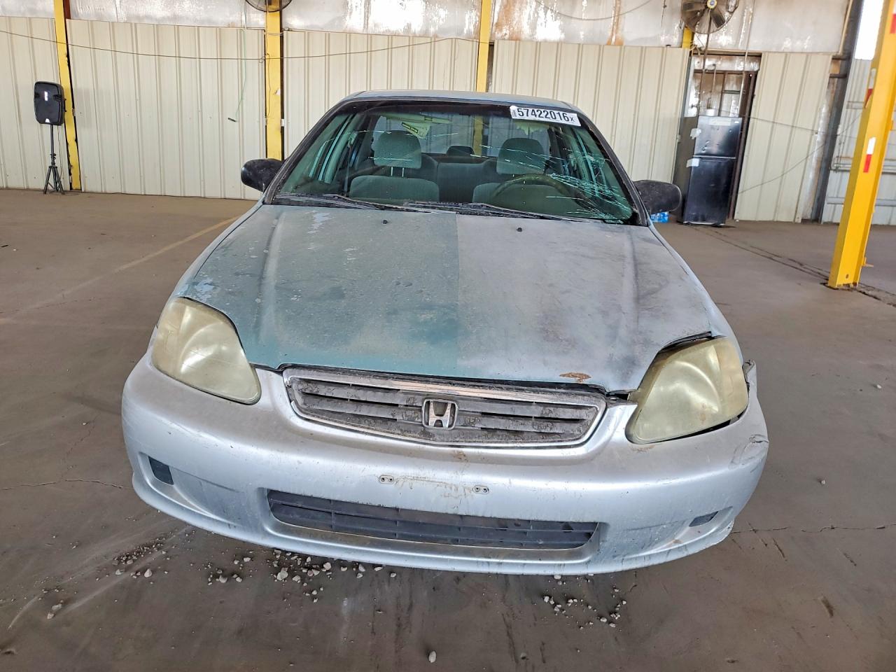 1999 Honda Civic Lx Turquoise vin: 2HGEJ6676XH546447