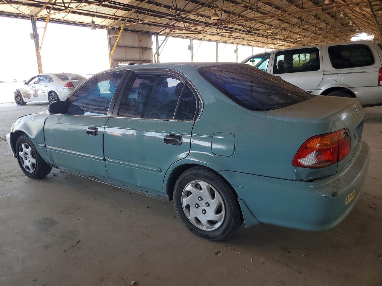 1999 Honda Civic Lx Turquoise vin: 2HGEJ6676XH546447