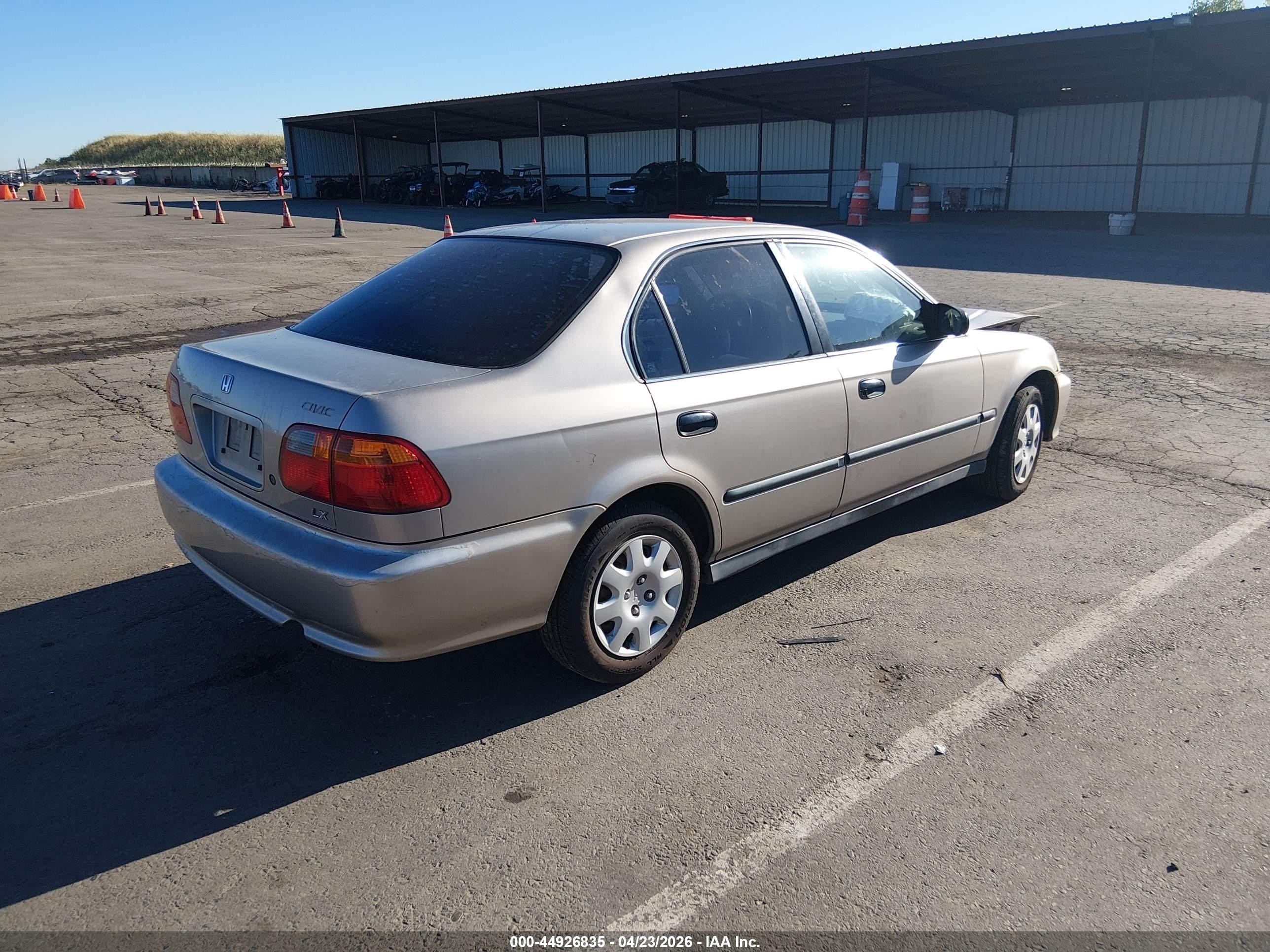 2000 Honda Civic Lx Tan vin: 2HGEJ6676YH536714