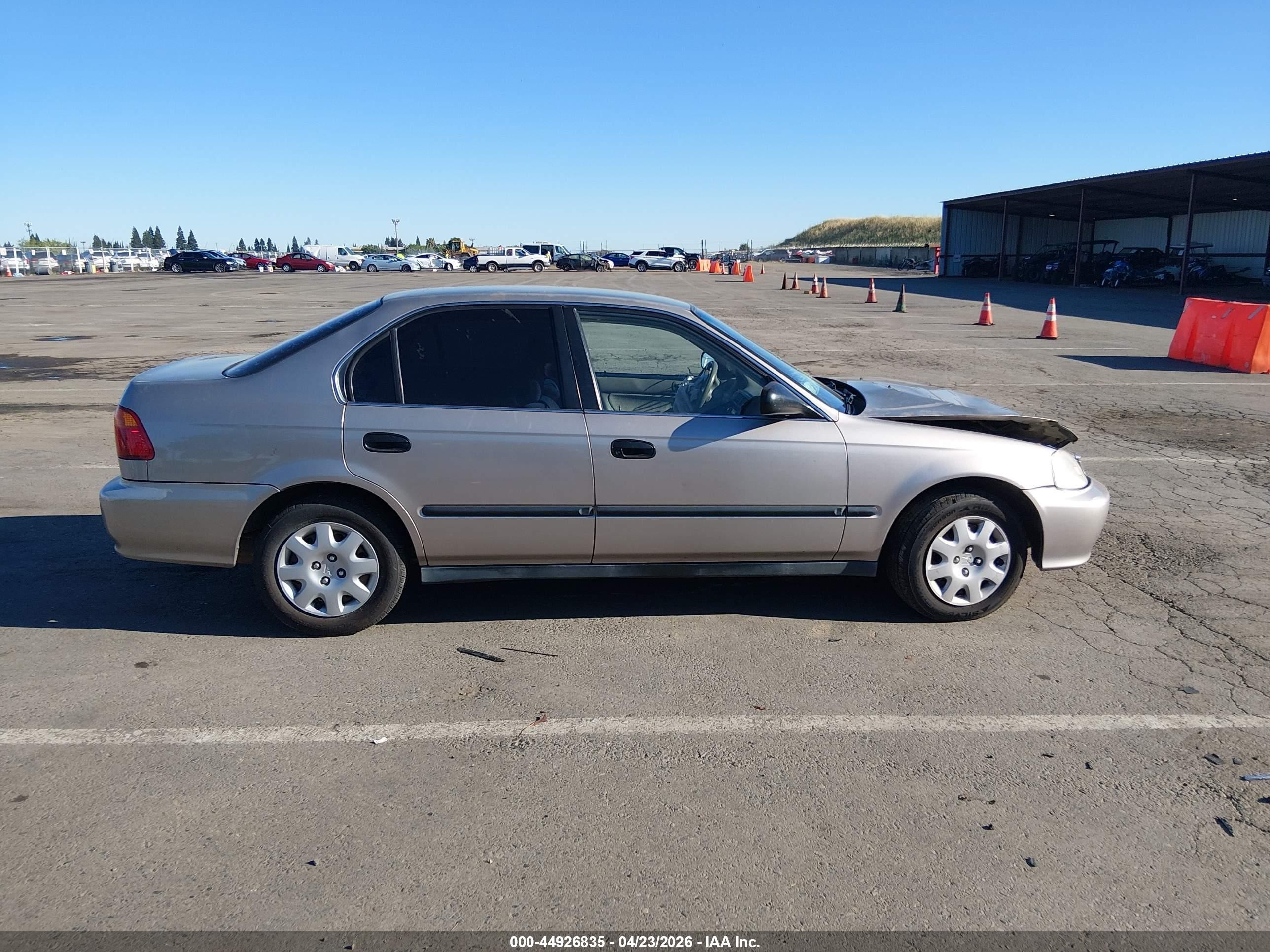 2000 Honda Civic Lx Tan vin: 2HGEJ6676YH536714