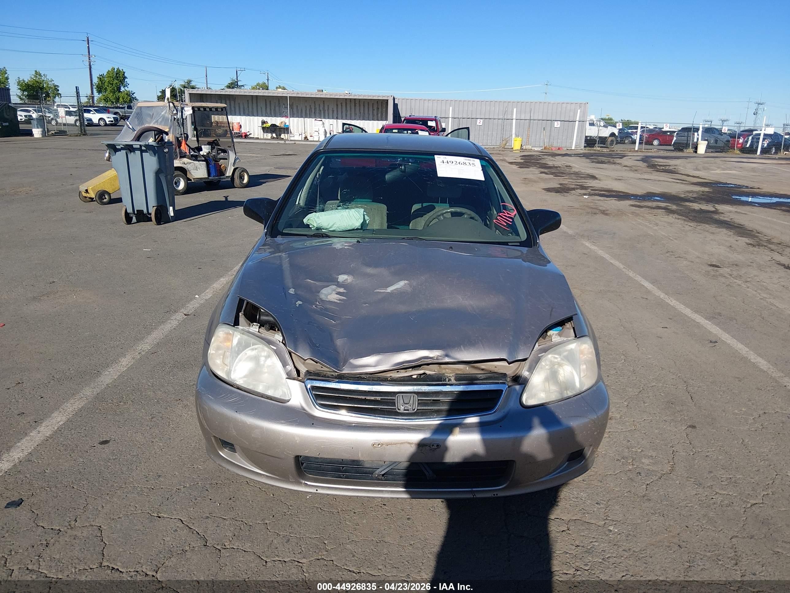 2000 Honda Civic Lx Tan vin: 2HGEJ6676YH536714
