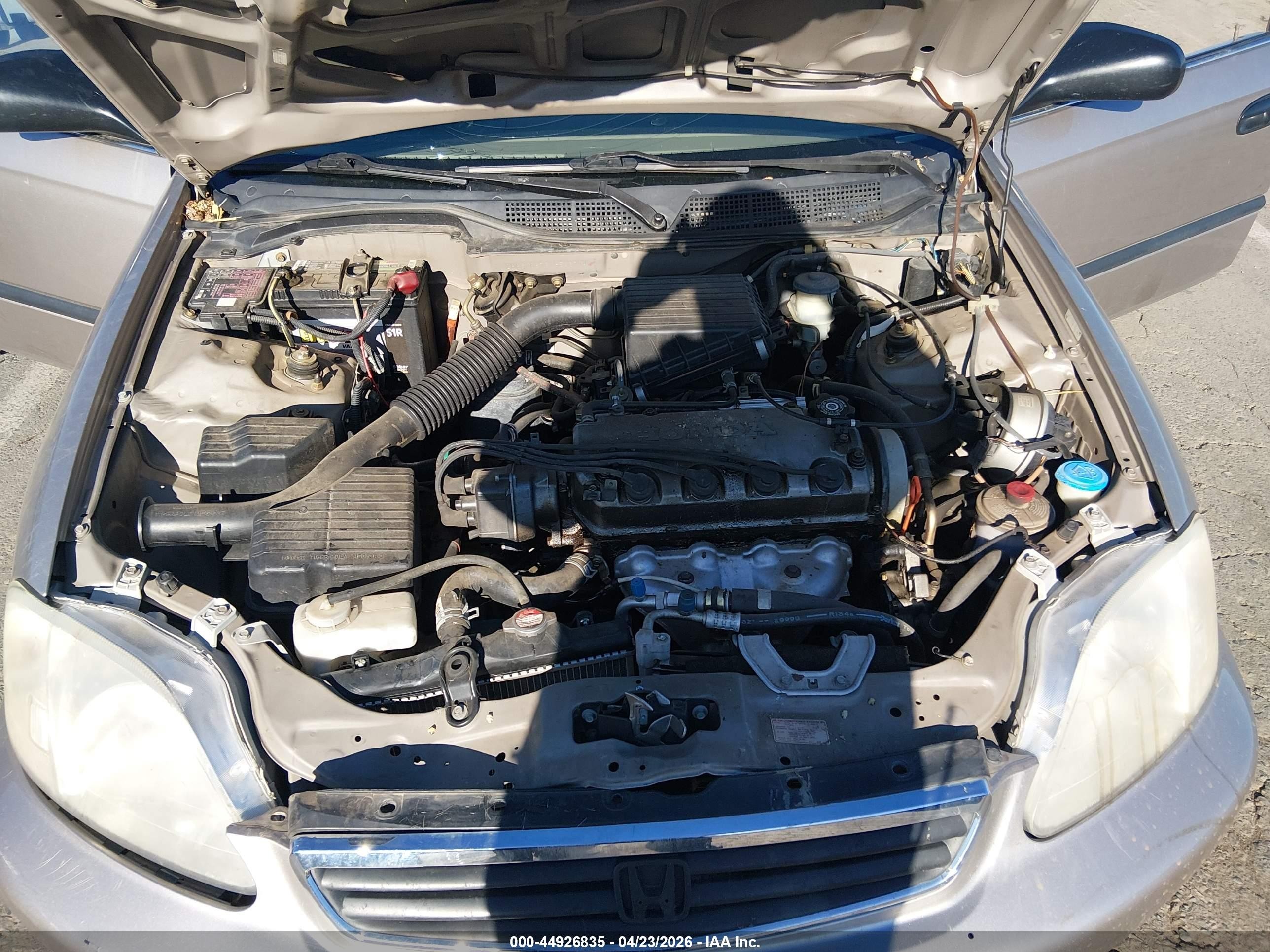 2000 Honda Civic Lx Tan vin: 2HGEJ6676YH536714