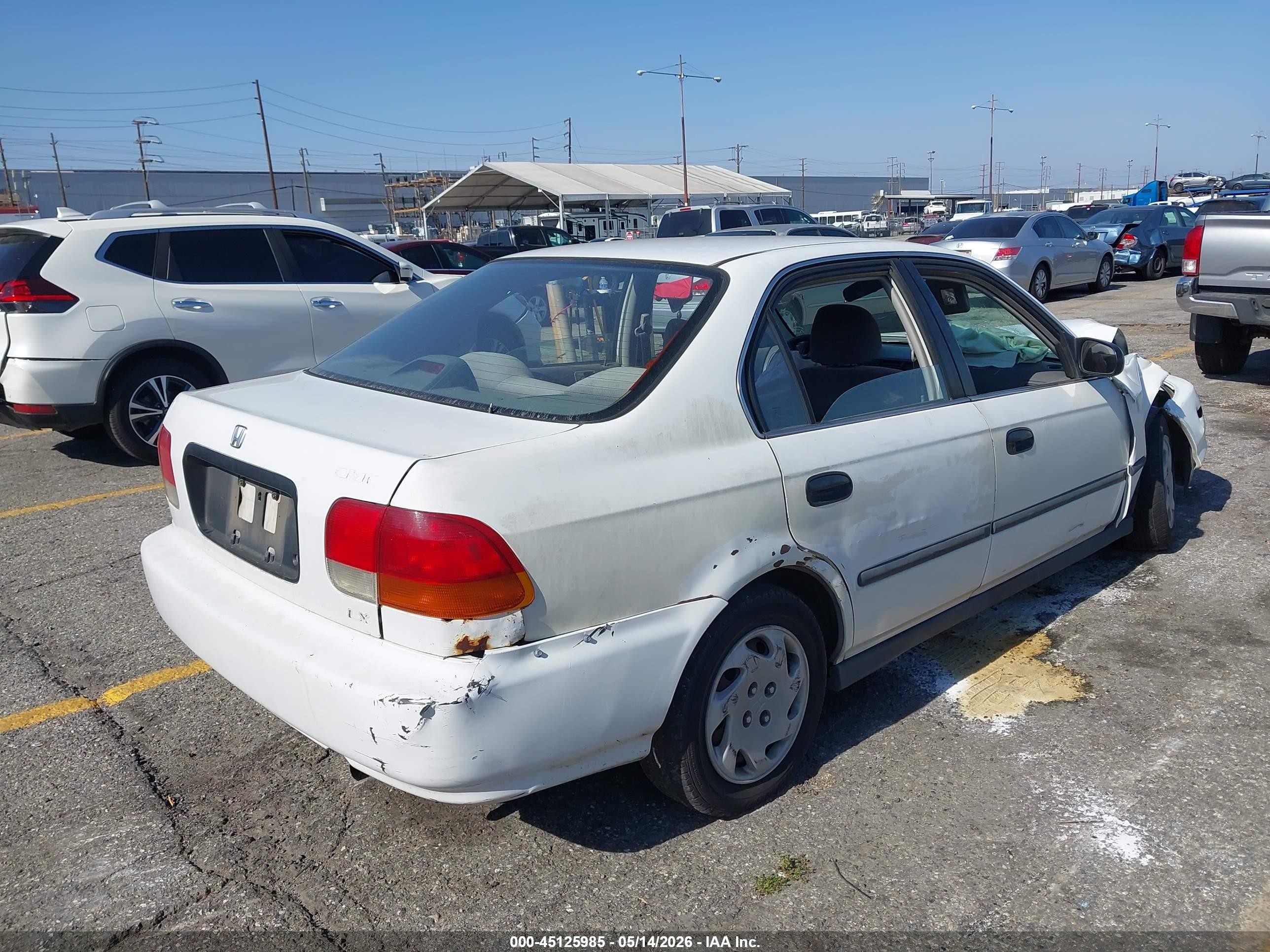 1997 Honda Civic Lx Белый vin: 2HGEJ6677VH512269