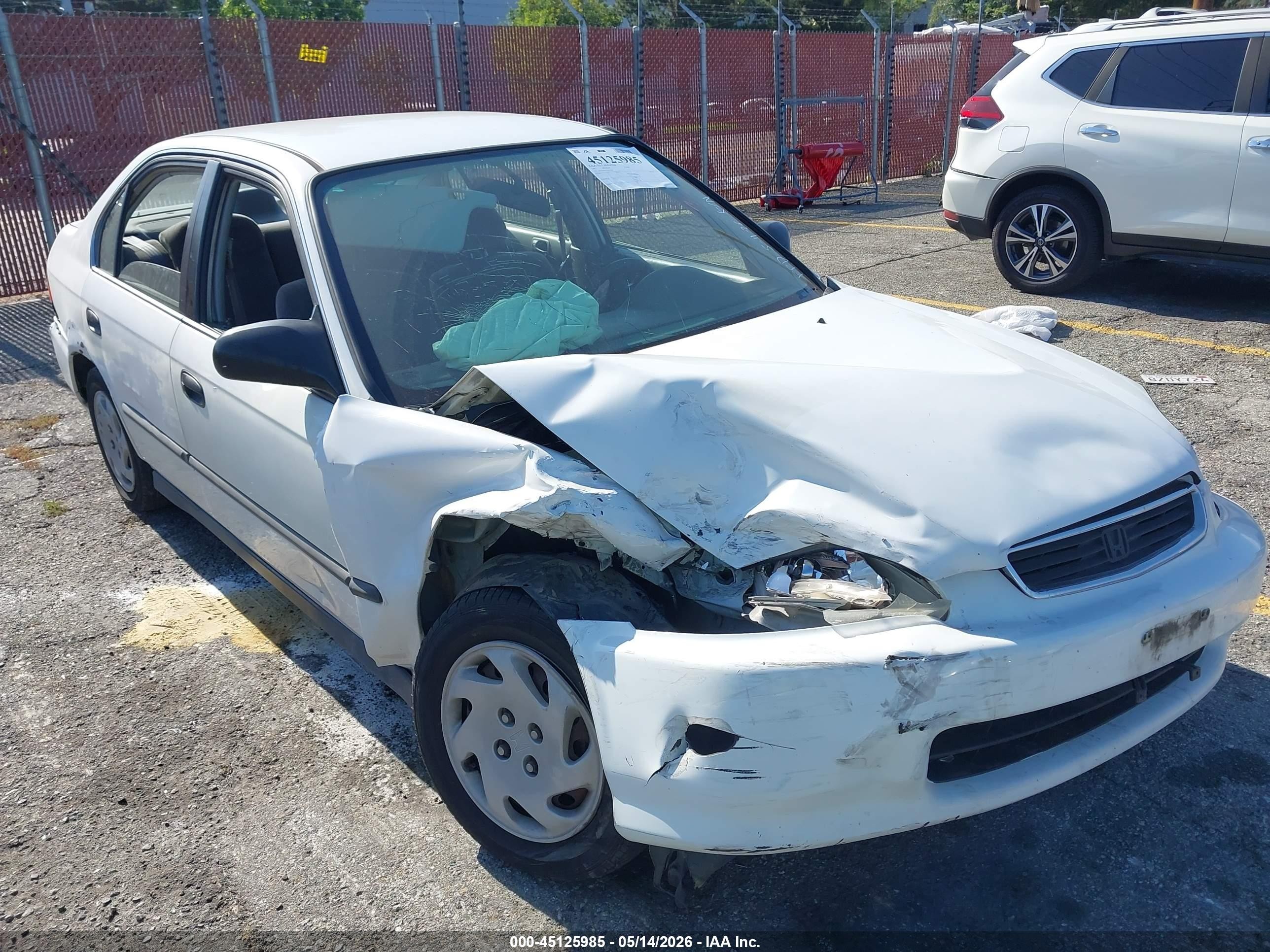 1997 Honda Civic Lx Белый vin: 2HGEJ6677VH512269