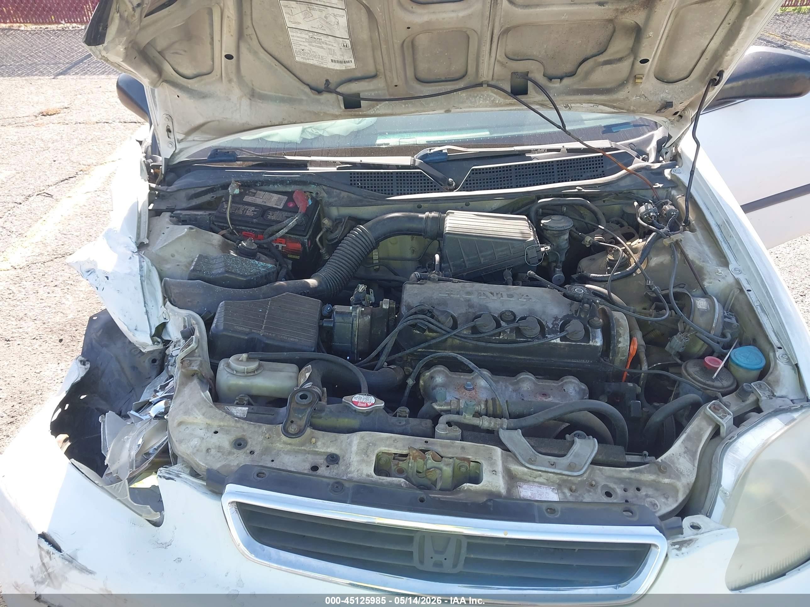 1997 Honda Civic Lx Белый vin: 2HGEJ6677VH512269