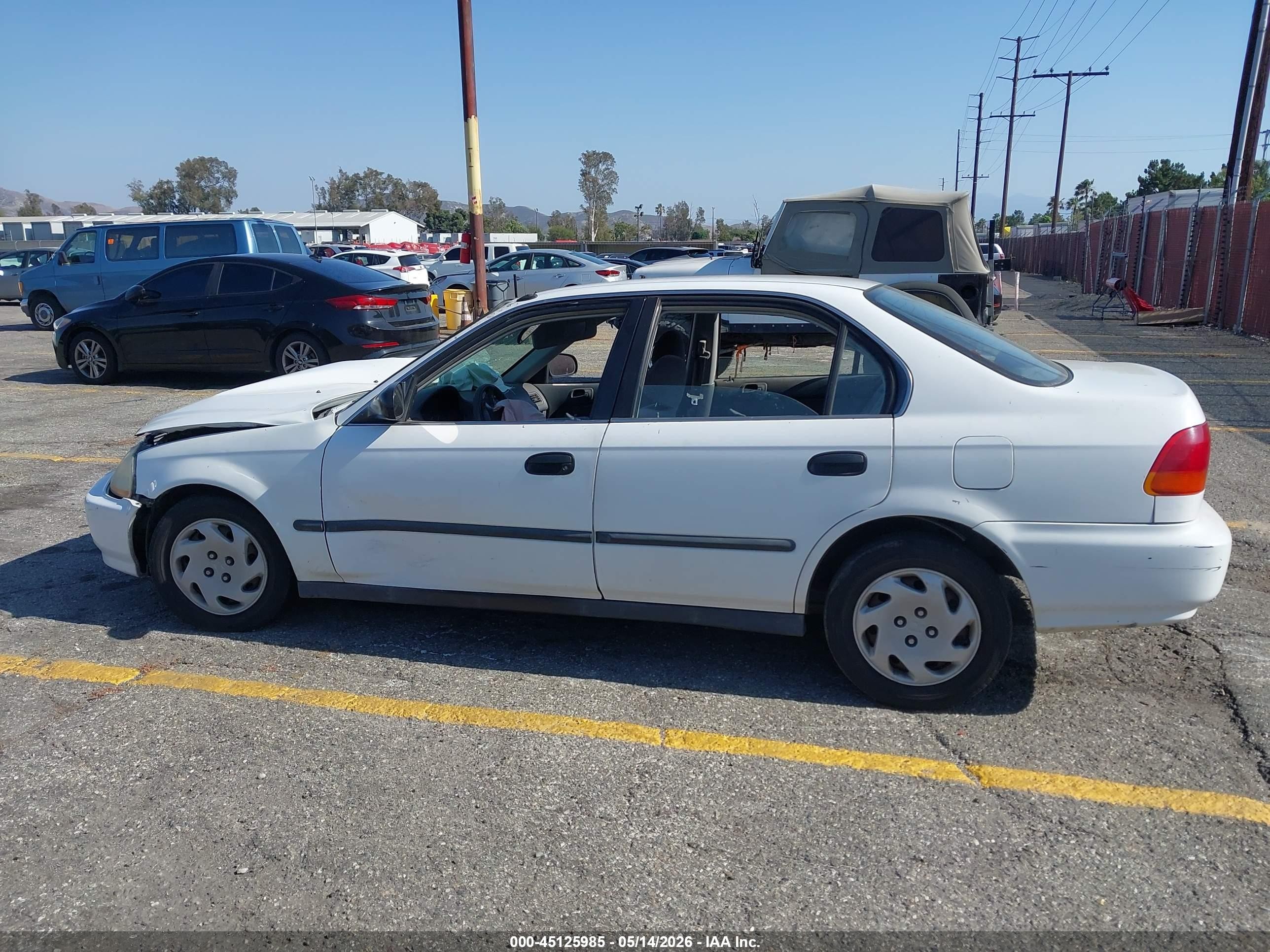 1997 Honda Civic Lx Белый vin: 2HGEJ6677VH512269