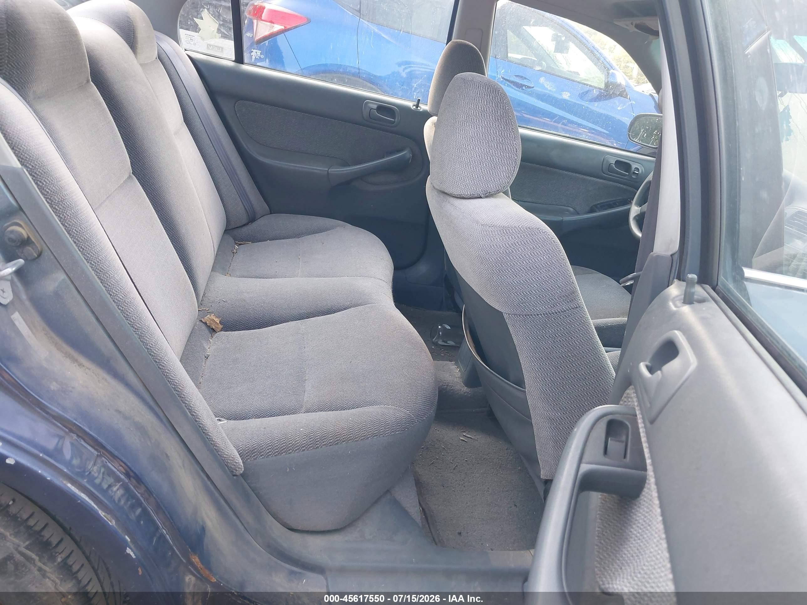 1998 Honda Civic Lx Синий vin: 2HGEJ6677WH626872