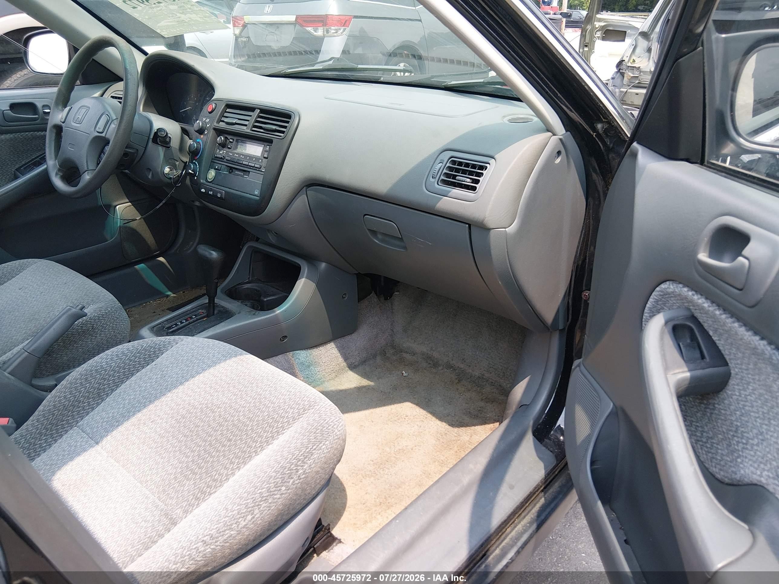 1999 Honda Civic Lx Black vin: 2HGEJ6677XH524117