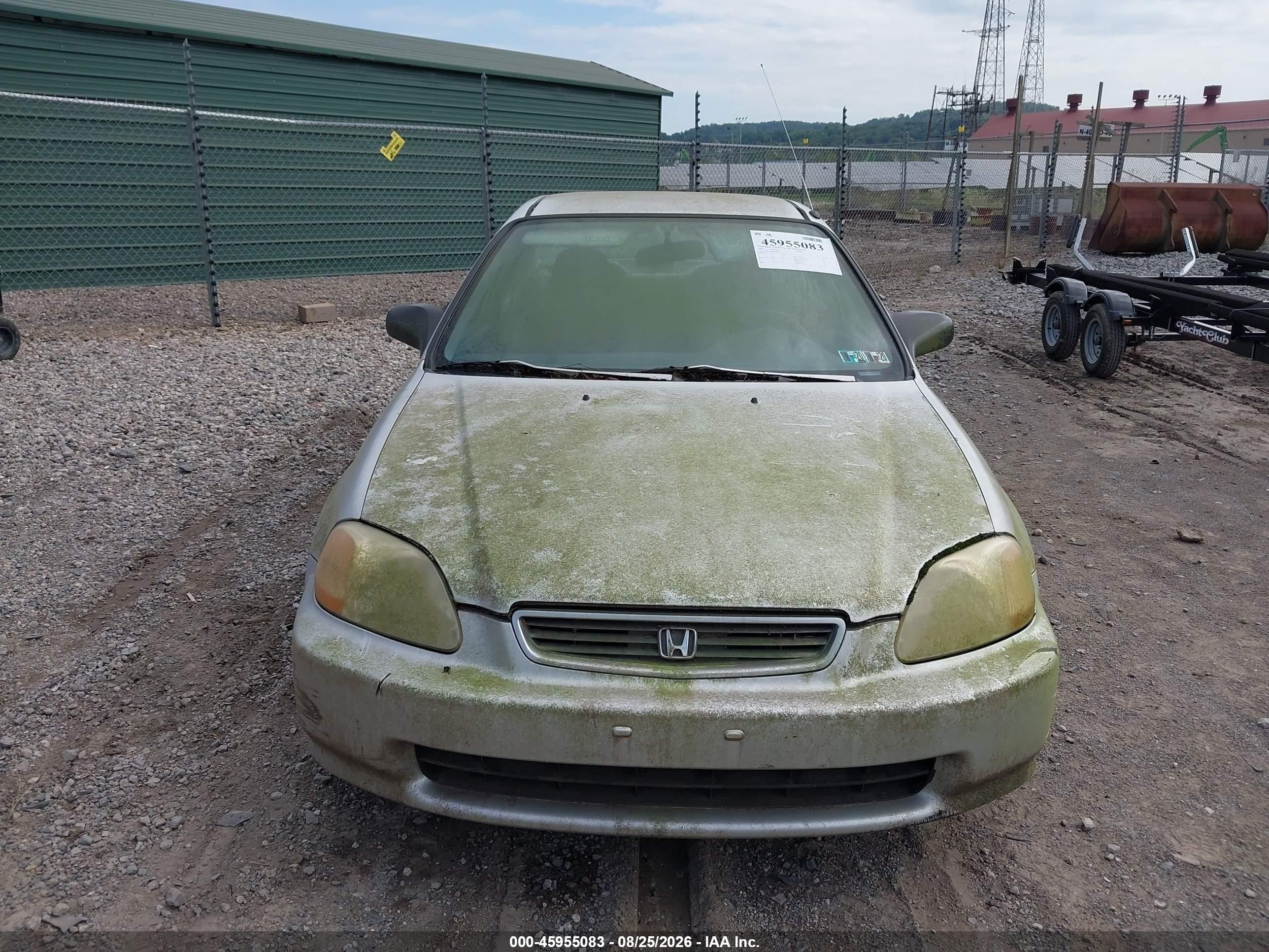 1998 Honda Civic Lx Silver vin: 2HGEJ6678WH508555