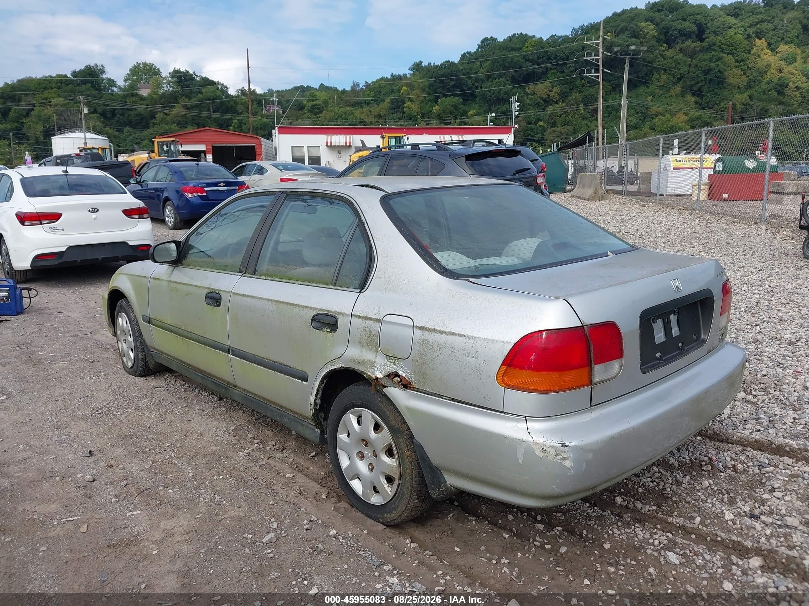 1998 Honda Civic Lx Silver vin: 2HGEJ6678WH508555