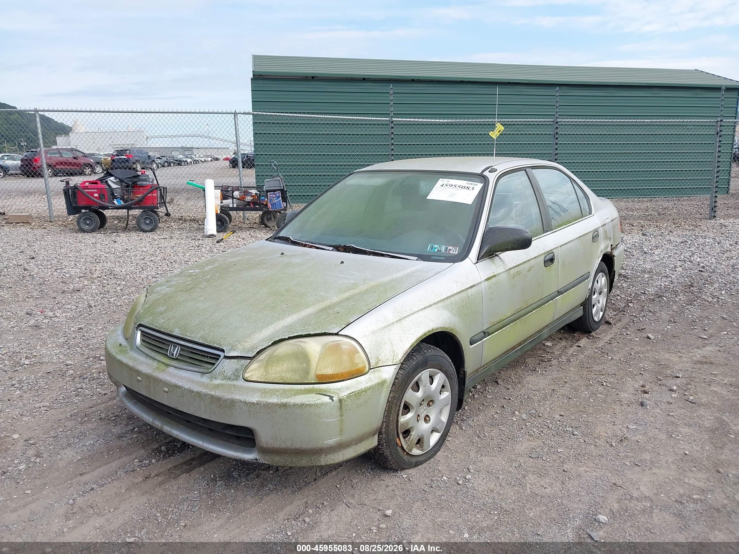 1998 Honda Civic Lx Silver vin: 2HGEJ6678WH508555