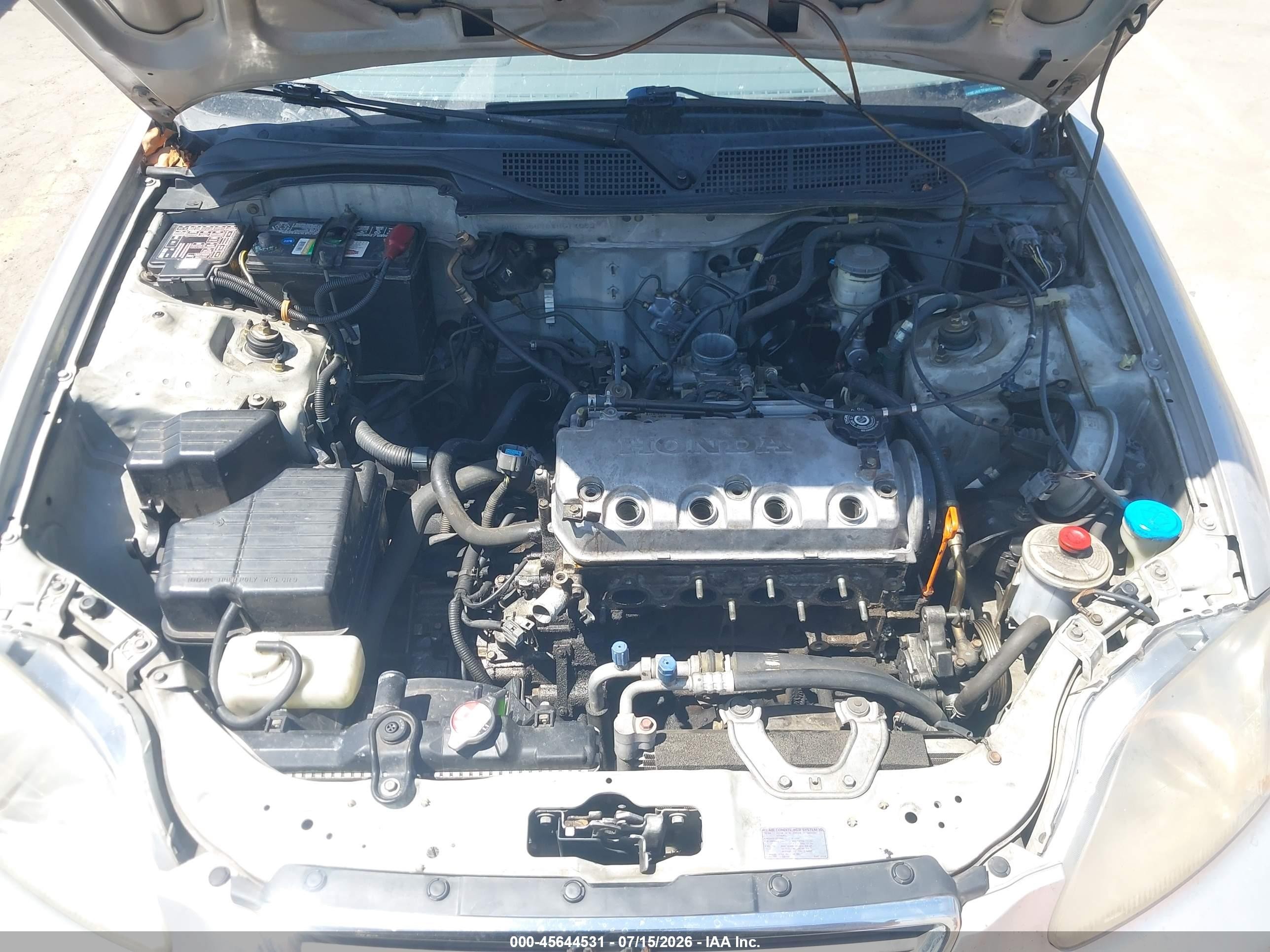 1998 Honda Civic Lx Silver vin: 2HGEJ6678WH514663