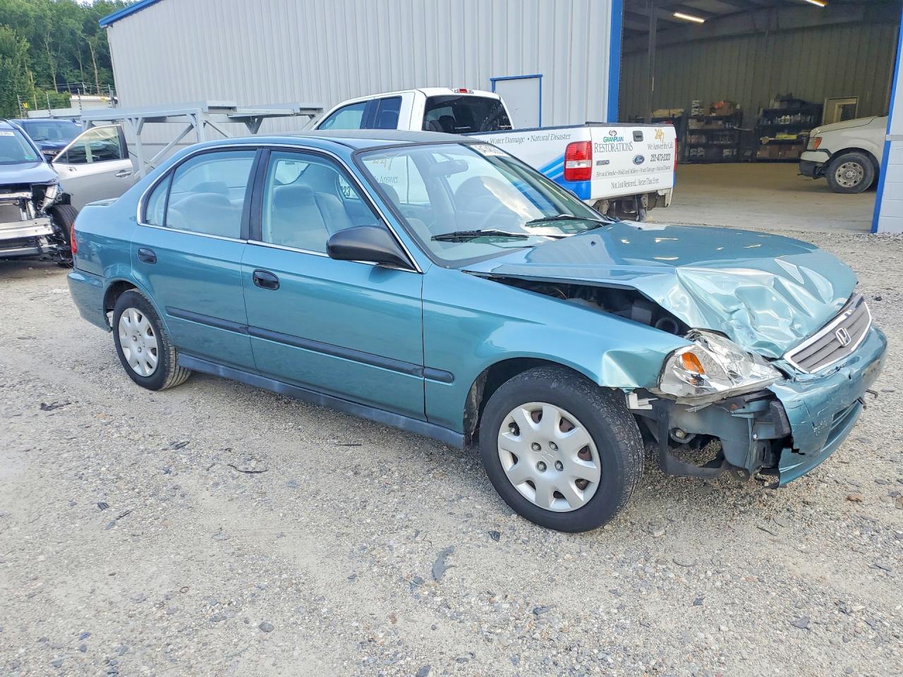 1999 Honda Civic Lx Green vin: 2HGEJ6678XH592958