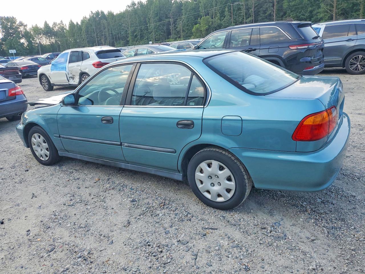 1999 Honda Civic Lx Green vin: 2HGEJ6678XH592958