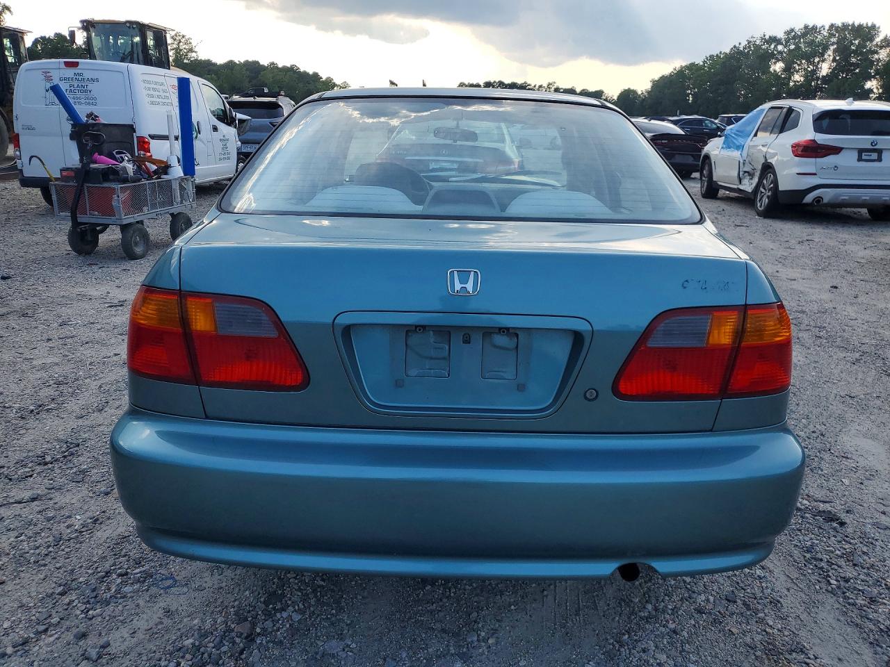 1999 Honda Civic Lx Green vin: 2HGEJ6678XH592958