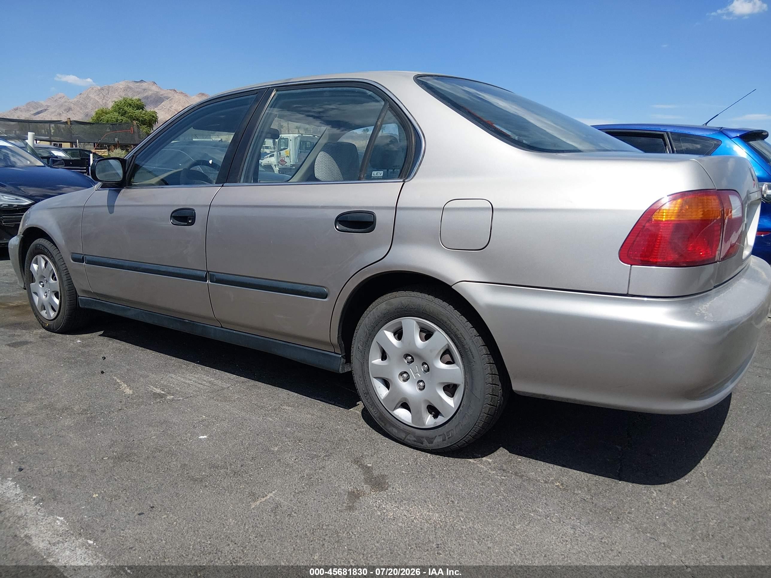 2000 Honda Civic Lx Beige vin: 2HGEJ6678YH506761