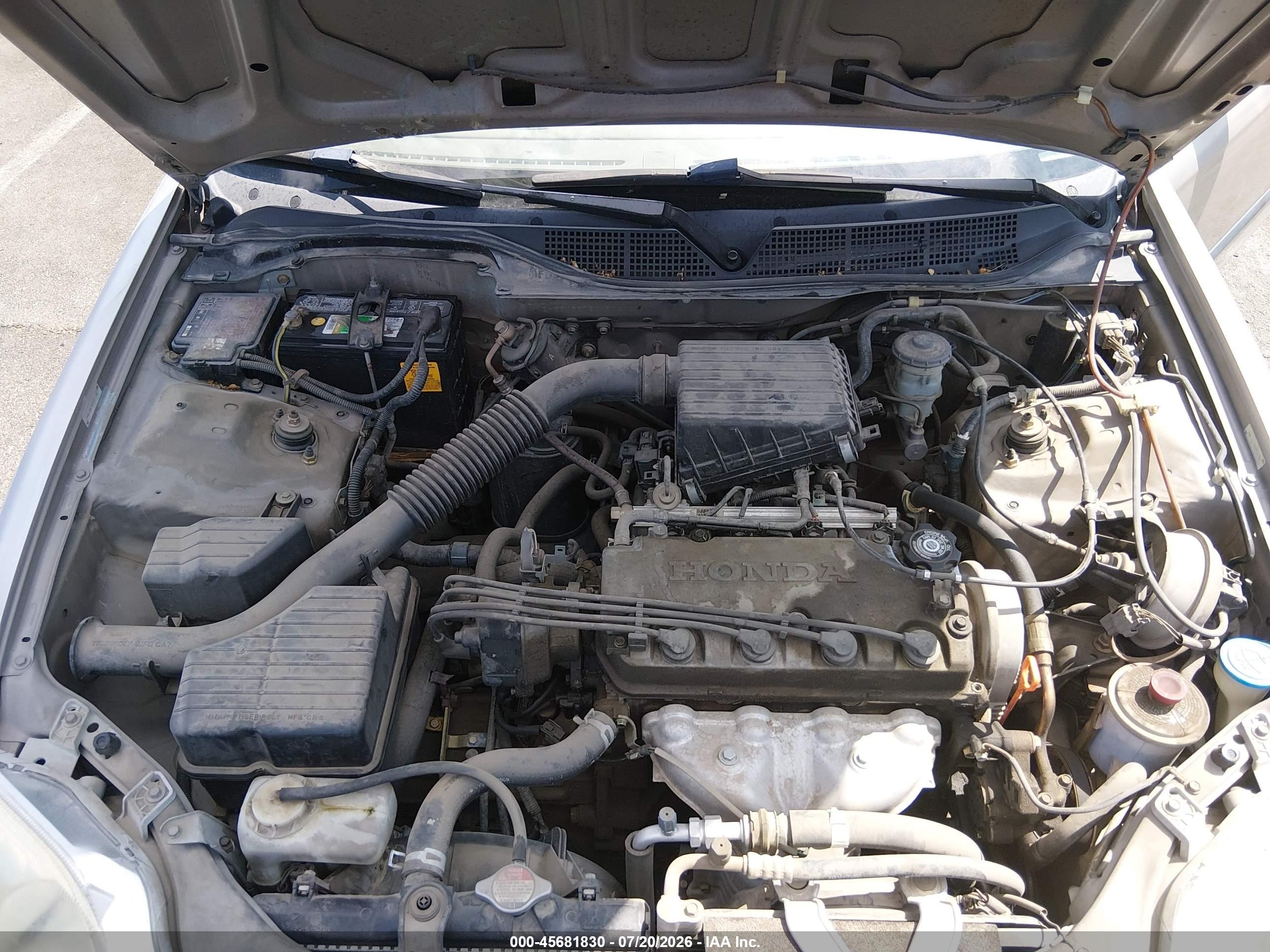 2000 Honda Civic Lx Beige vin: 2HGEJ6678YH506761
