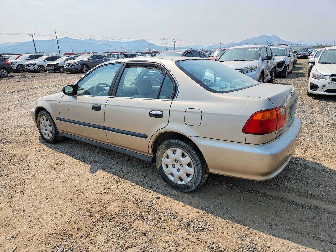2000 Honda Civic Lx Beige vin: 2HGEJ6678YH582965