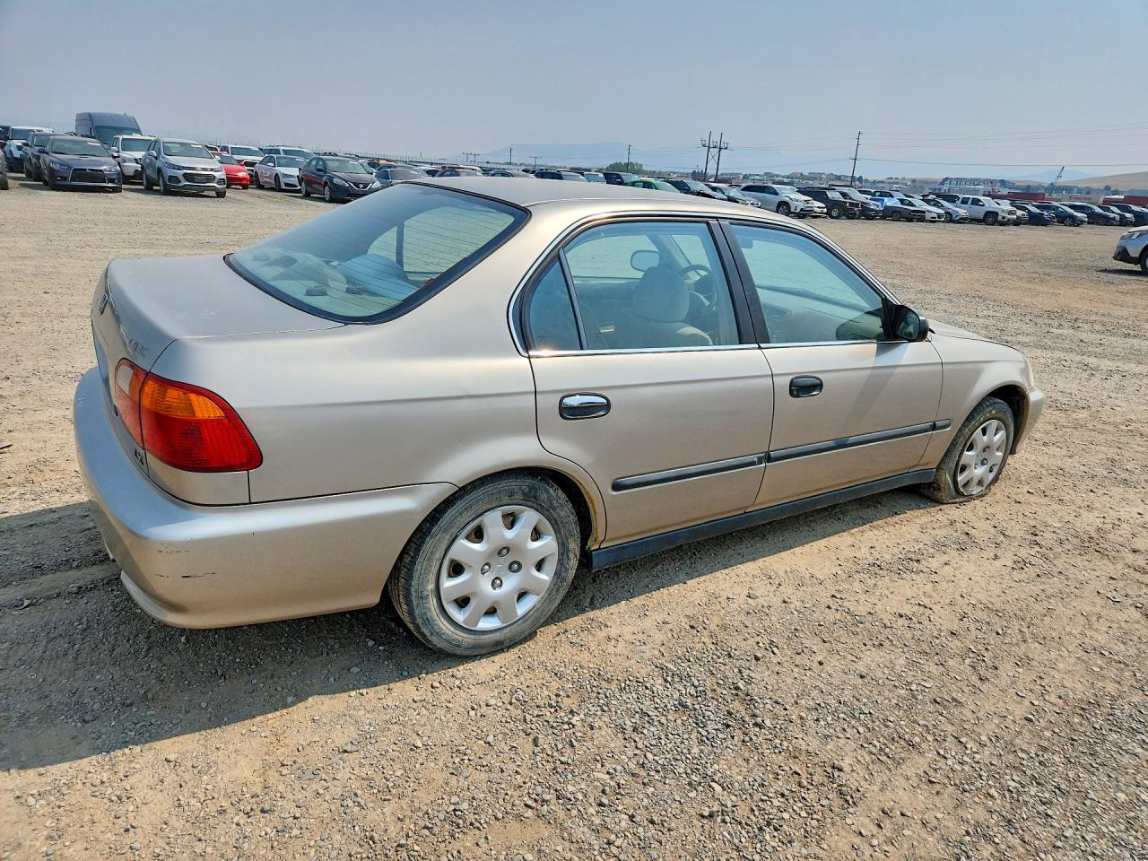 2000 Honda Civic Lx Beige vin: 2HGEJ6678YH582965