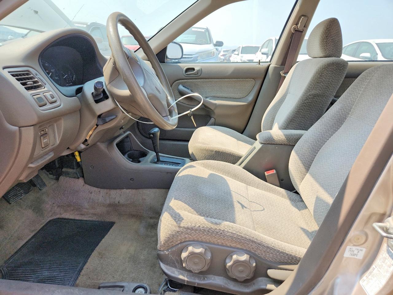 2000 Honda Civic Lx Beige vin: 2HGEJ6678YH582965