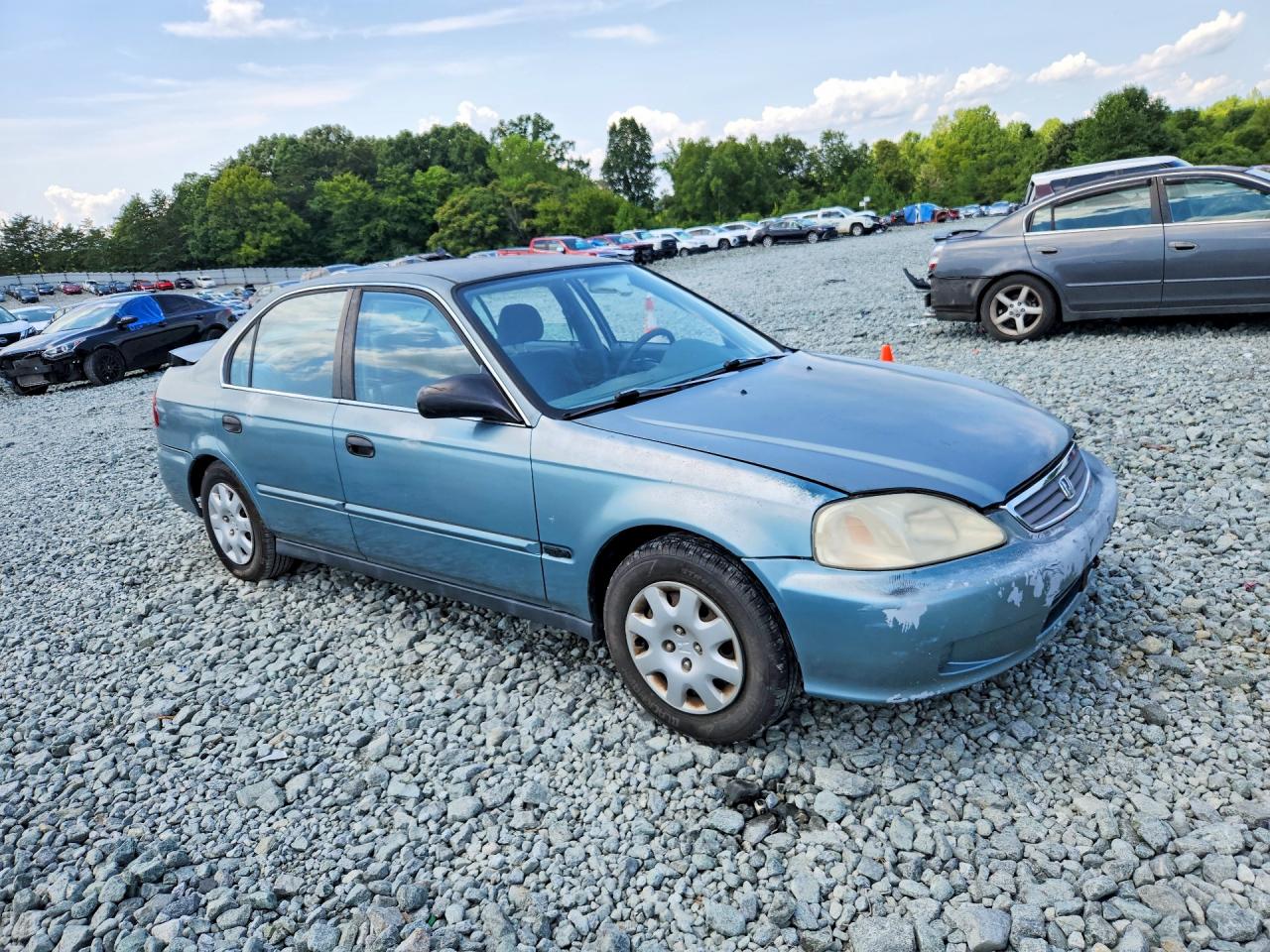 2000 Honda Civic Lx Green vin: 2HGEJ6678YH601370