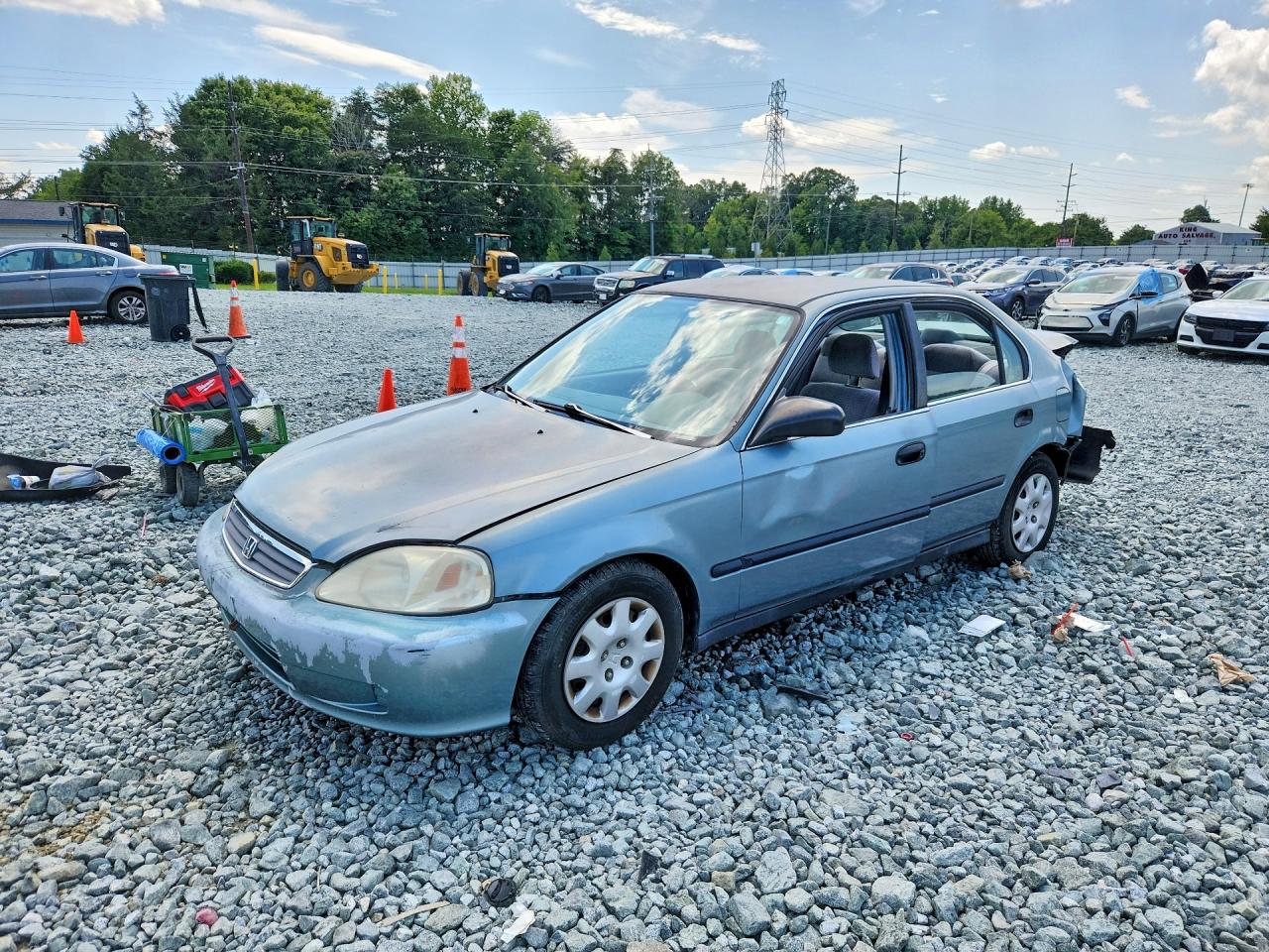 2000 Honda Civic Lx Green vin: 2HGEJ6678YH601370