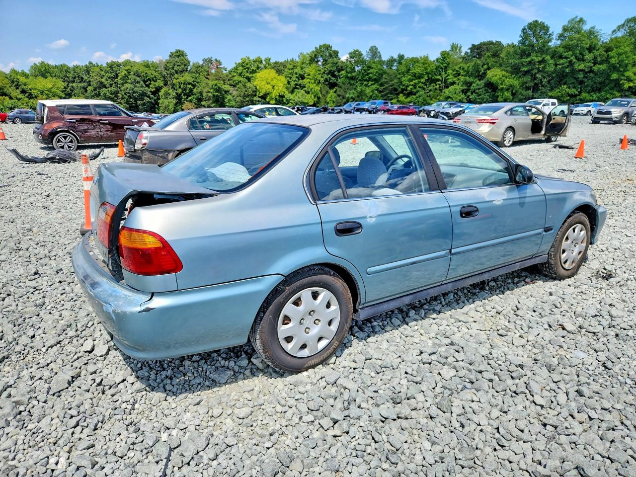 2000 Honda Civic Lx Green vin: 2HGEJ6678YH601370