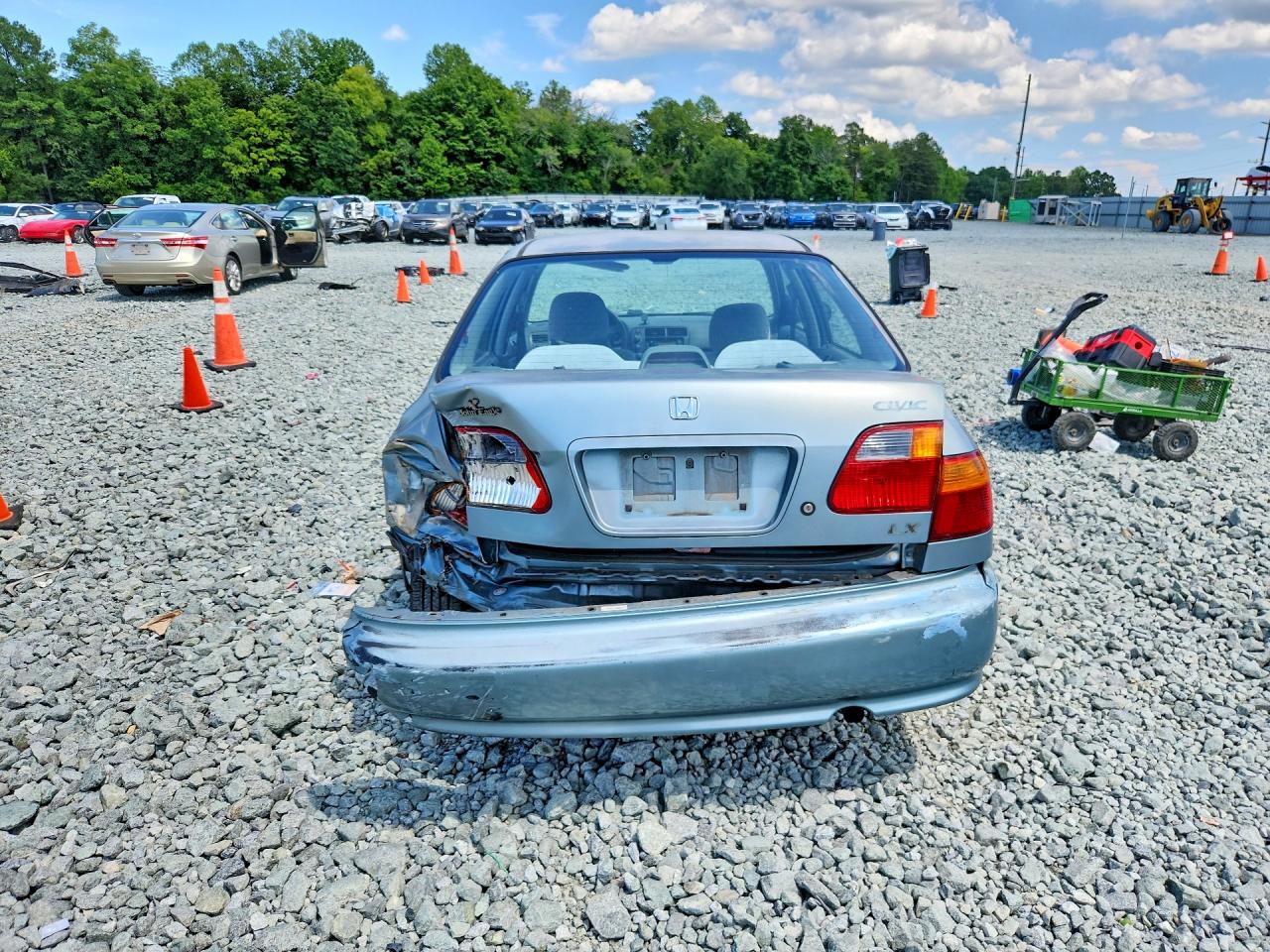 2000 Honda Civic Lx Green vin: 2HGEJ6678YH601370