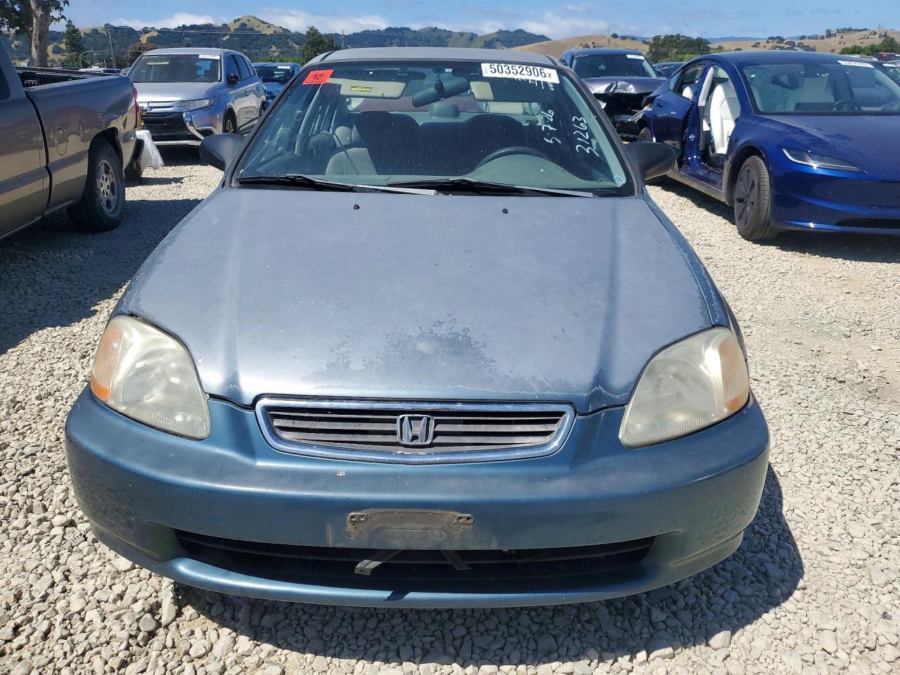 1998 Honda Civic Lx Turquoise vin: 2HGEJ667XWH520691