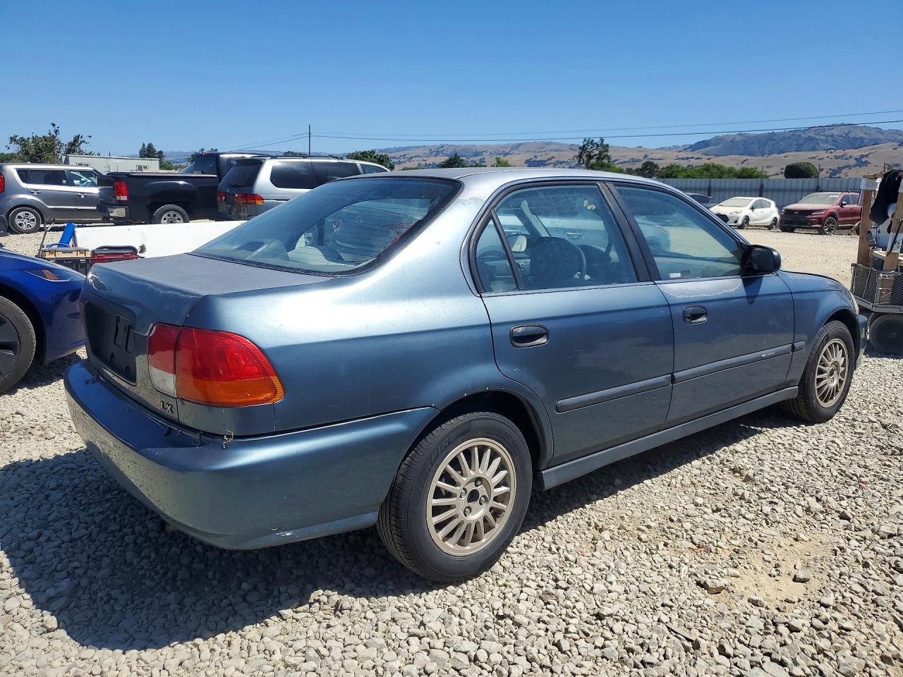 1998 Honda Civic Lx Turquoise vin: 2HGEJ667XWH520691
