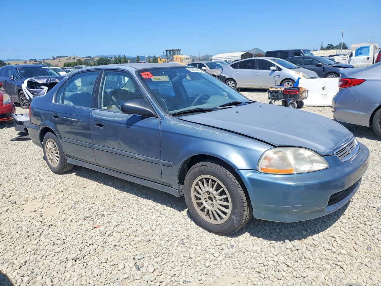 1998 Honda Civic Lx Turquoise vin: 2HGEJ667XWH520691