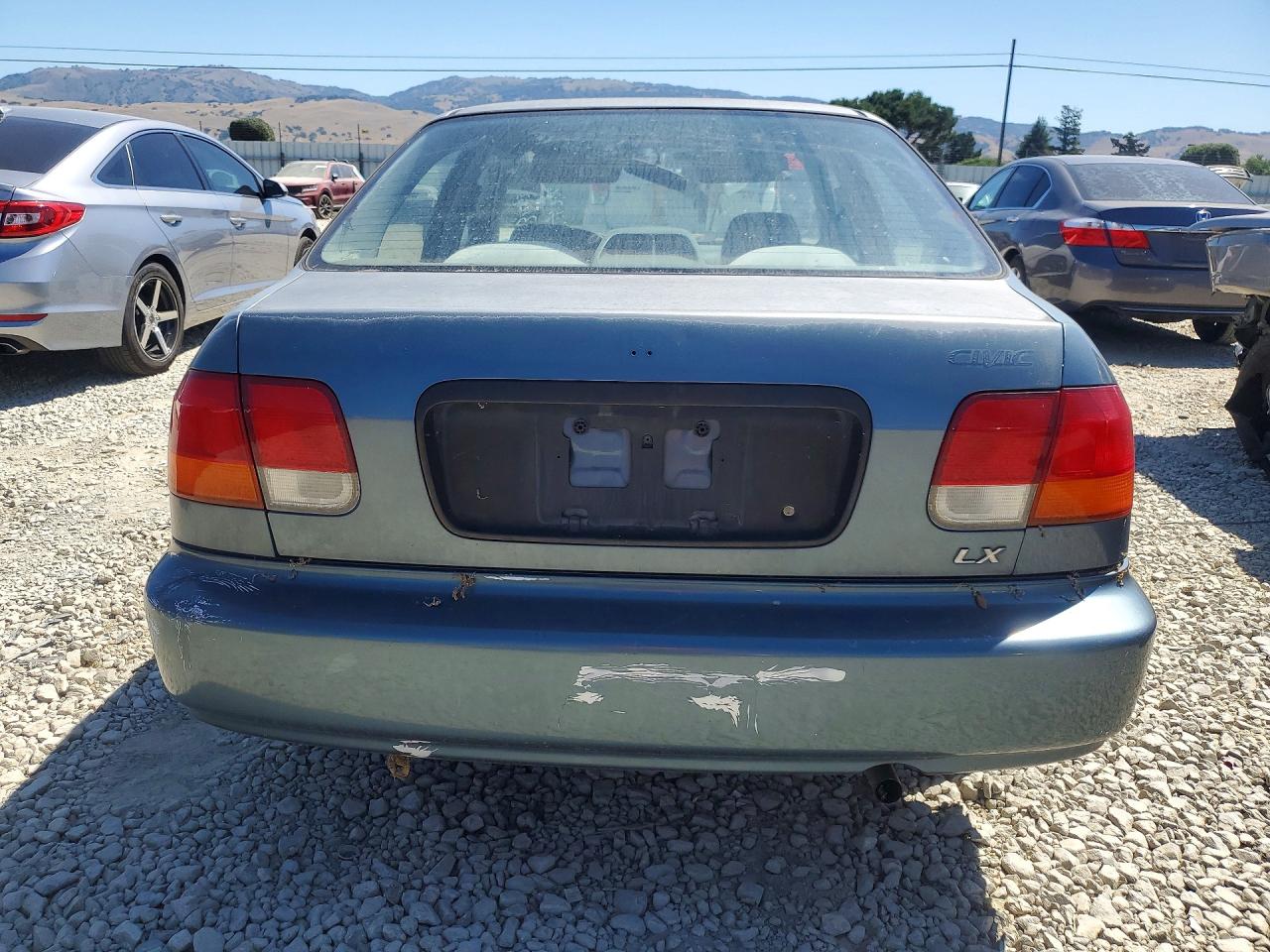 1998 Honda Civic Lx Turquoise vin: 2HGEJ667XWH520691