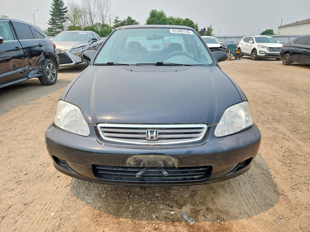 2000 Honda Civic Ex Black vin: 2HGEJ6686YH916225