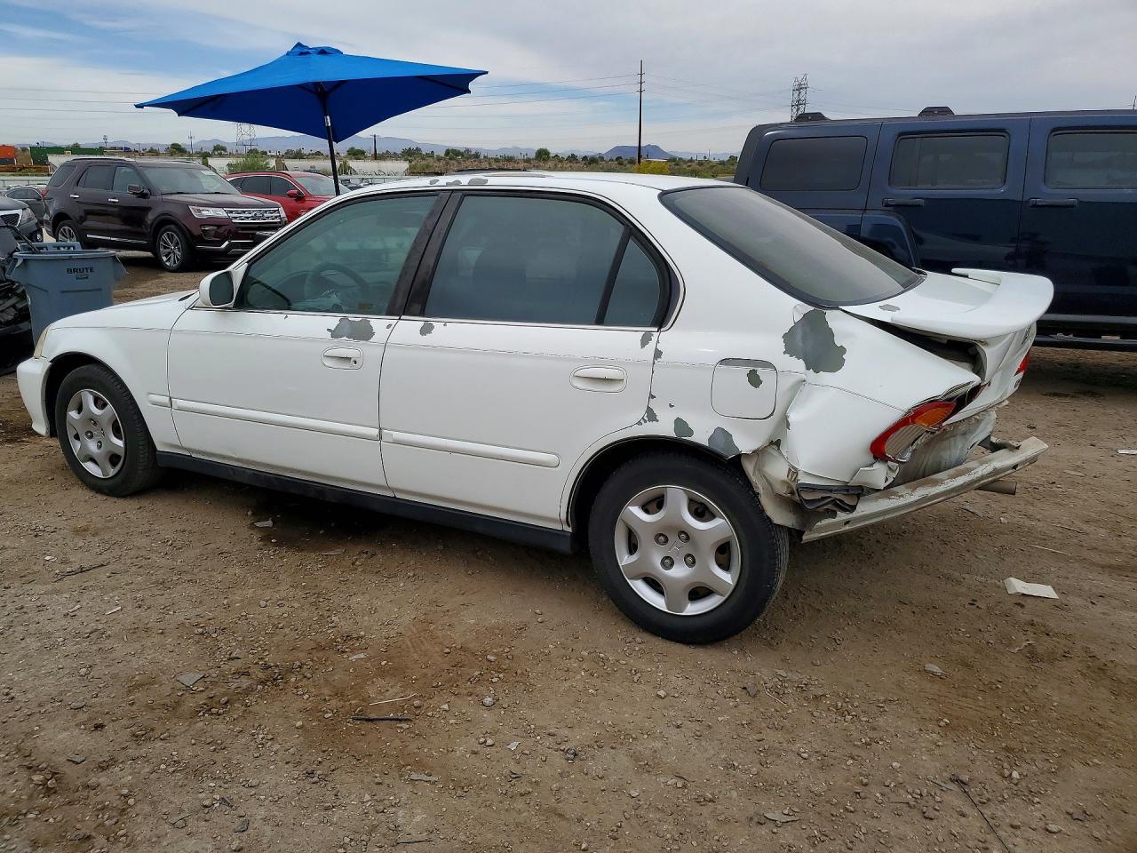 1999 Honda Civic Ex White vin: 2HGEJ8541XH533754