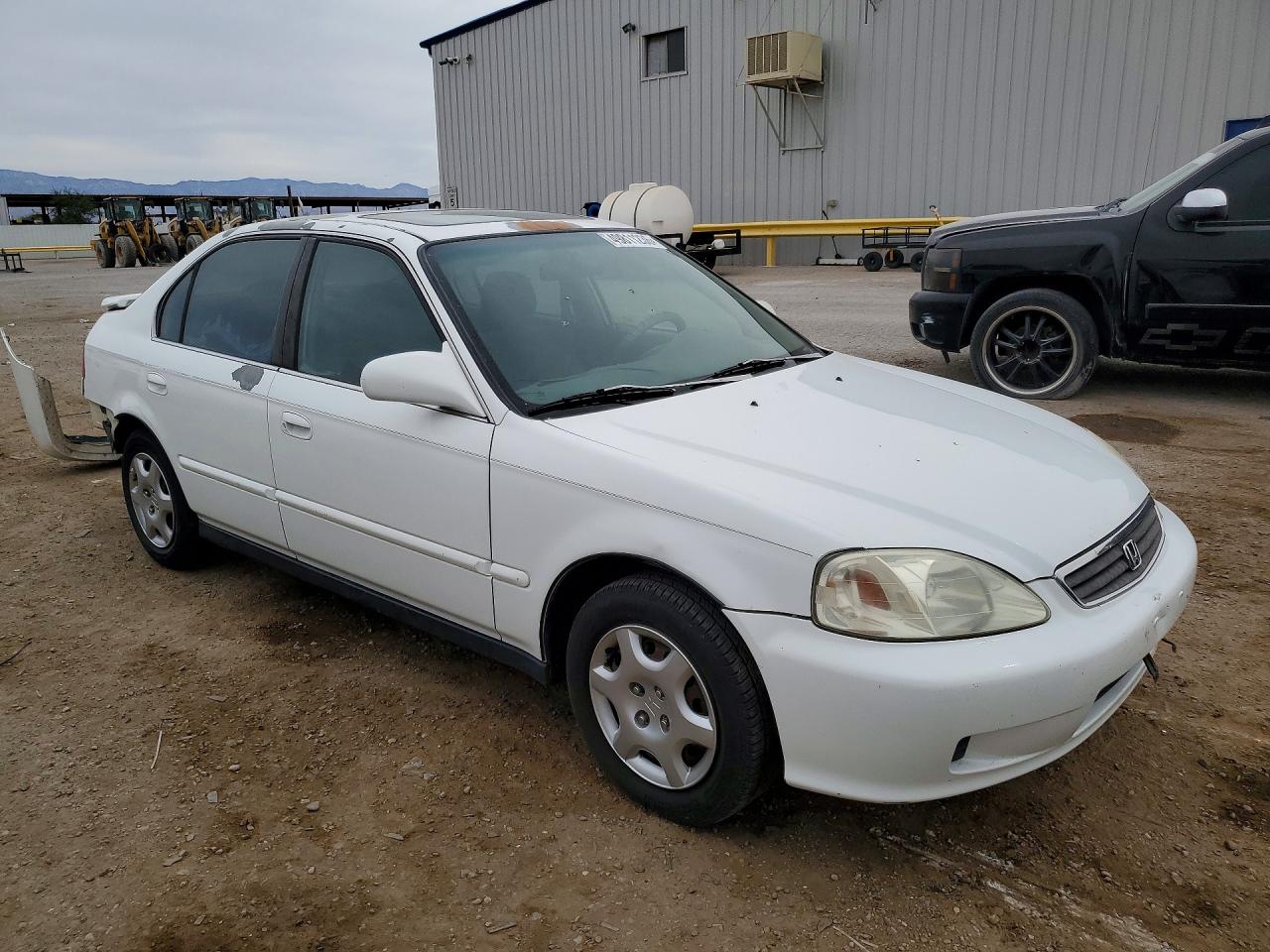 1999 Honda Civic Ex White vin: 2HGEJ8541XH533754