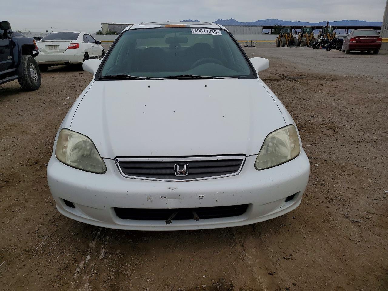 1999 Honda Civic Ex White vin: 2HGEJ8541XH533754